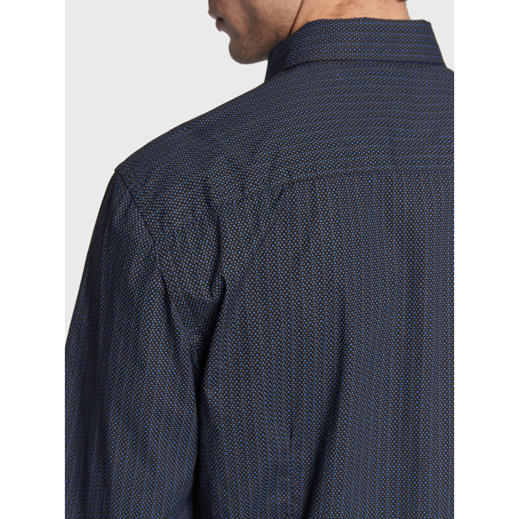 Sisley Риза 5QNUSQ018 Тъмносин Regular Fit - Pepit.bg