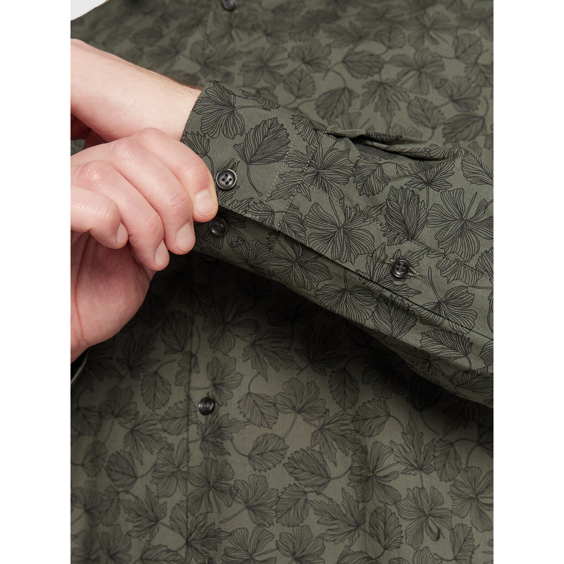 Sisley Риза 5QNUSQ018 Зелен Regular Fit - Pepit.bg