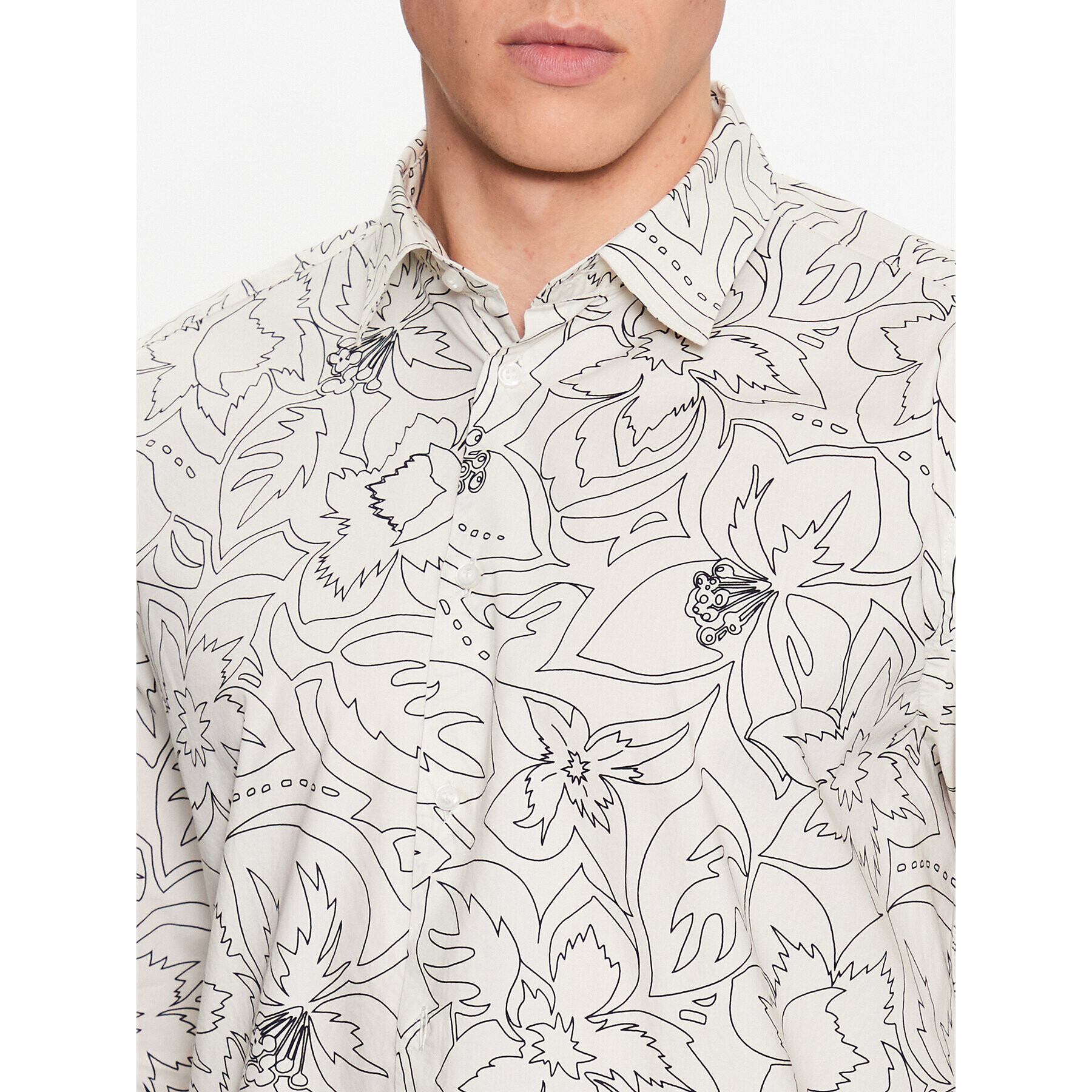 Sisley Риза 5T56SQ025 Бял Regular Fit - Pepit.bg
