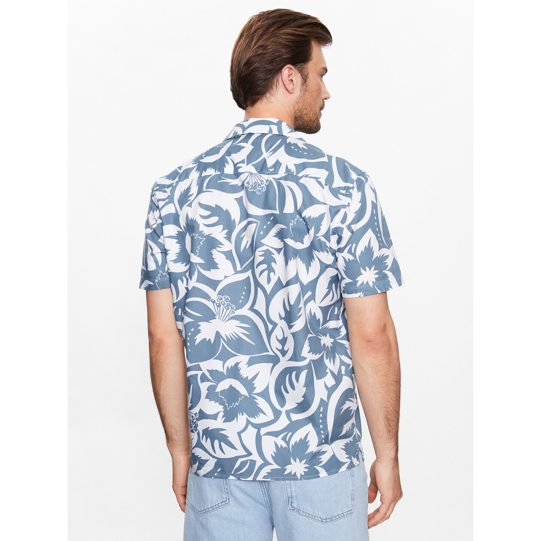 Sisley Риза 5WTRSQ021 Син Regular Fit - Pepit.bg
