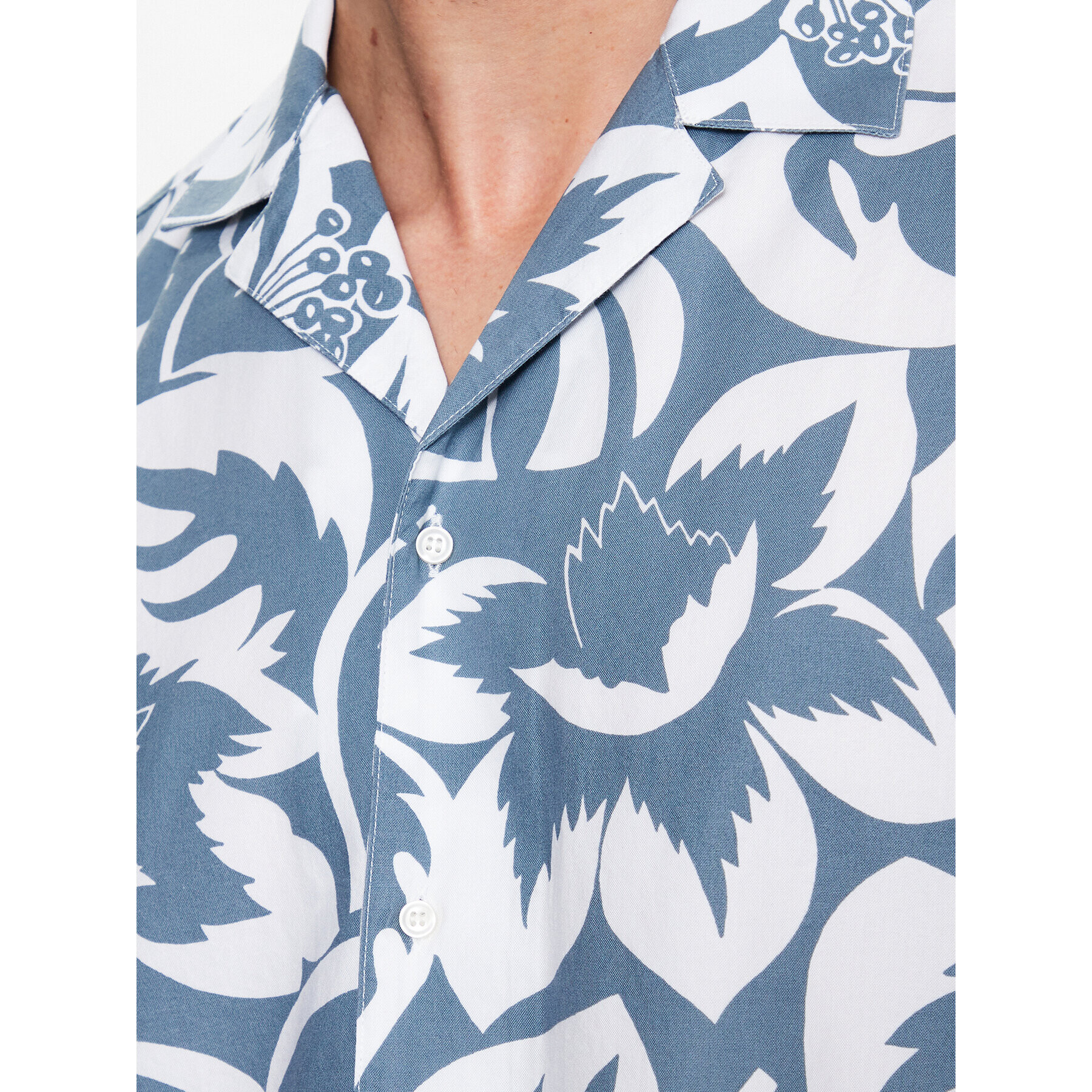Sisley Риза 5WTRSQ021 Син Regular Fit - Pepit.bg