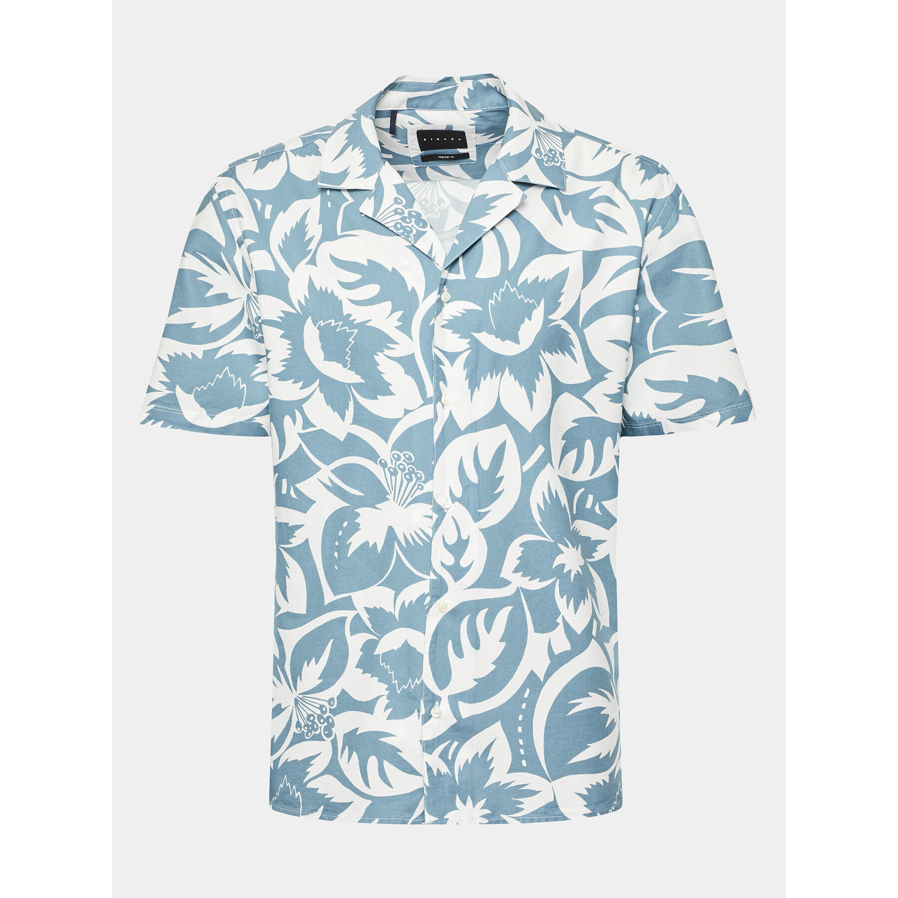 Sisley Риза 5WTRSQ021 Син Regular Fit - Pepit.bg