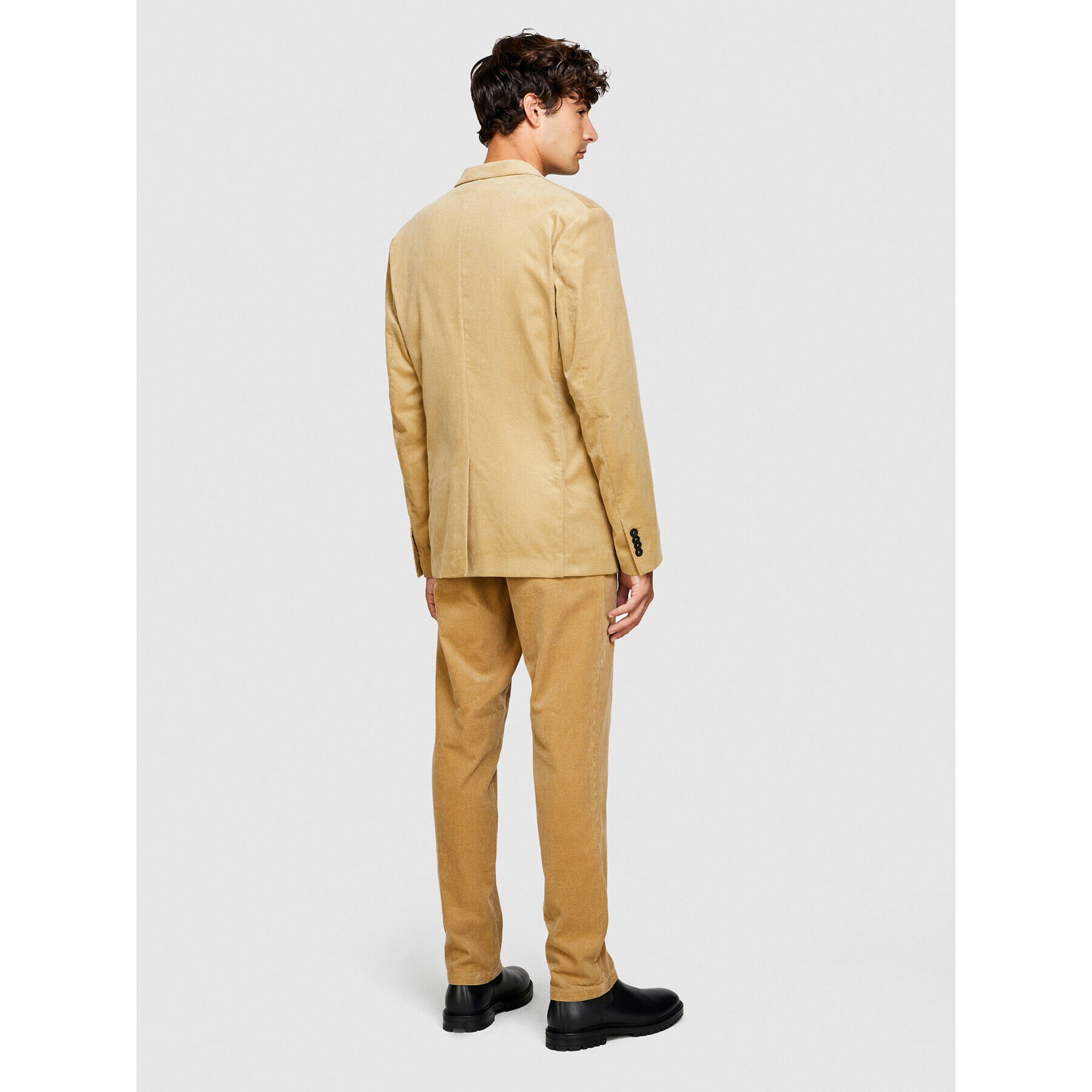 Sisley Сако 2SFRSW01B Бежов Slim Fit - Pepit.bg