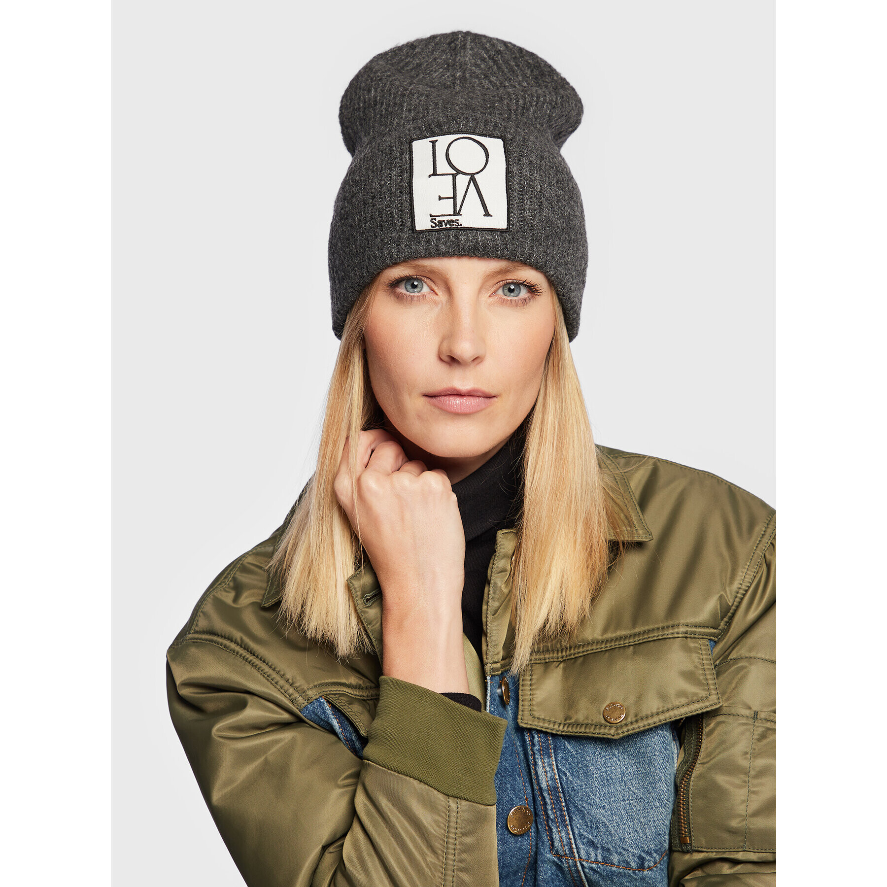 Sisley Шапка 109RMA002 Сив - Pepit.bg