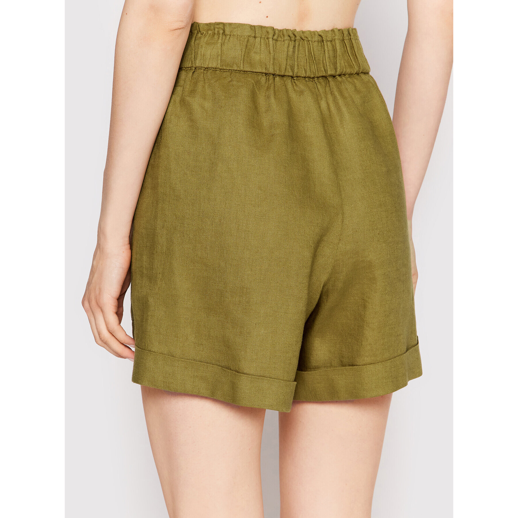 Sisley Шорти от плат 4AGHL900D Зелен Regular Fit - Pepit.bg