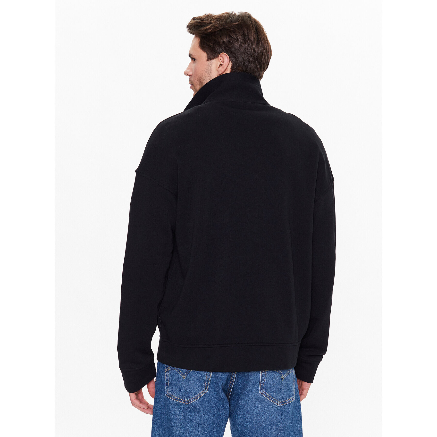 Sisley Суитшърт 3BMRS5008 Черен Regular Fit - Pepit.bg