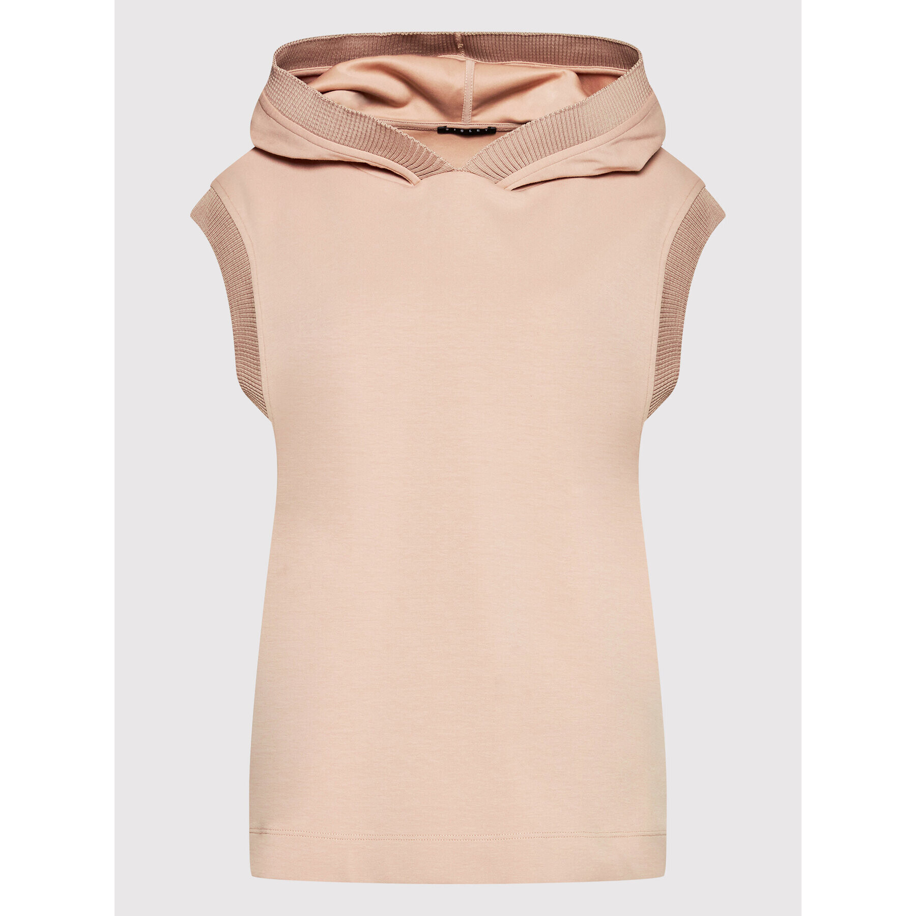 Sisley Суитшърт 3IPRL2003 Бежов Regular Fit - Pepit.bg
