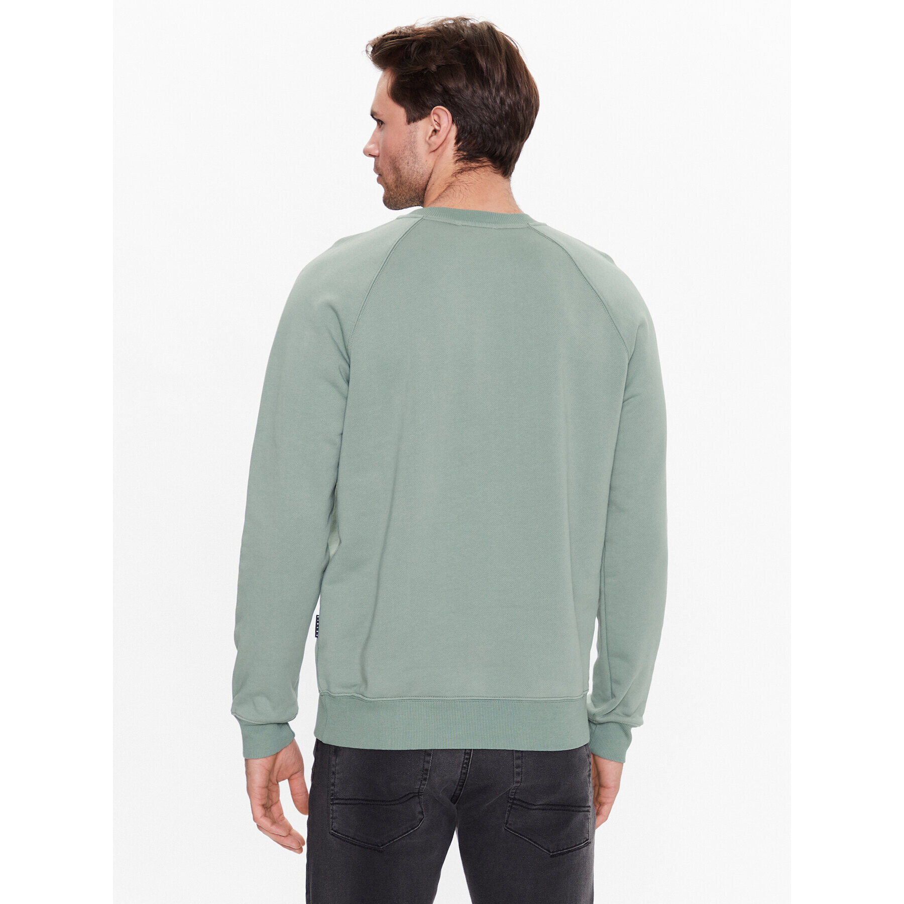 Sisley Суитшърт 3WCRS1023 Зелен Regular Fit - Pepit.bg