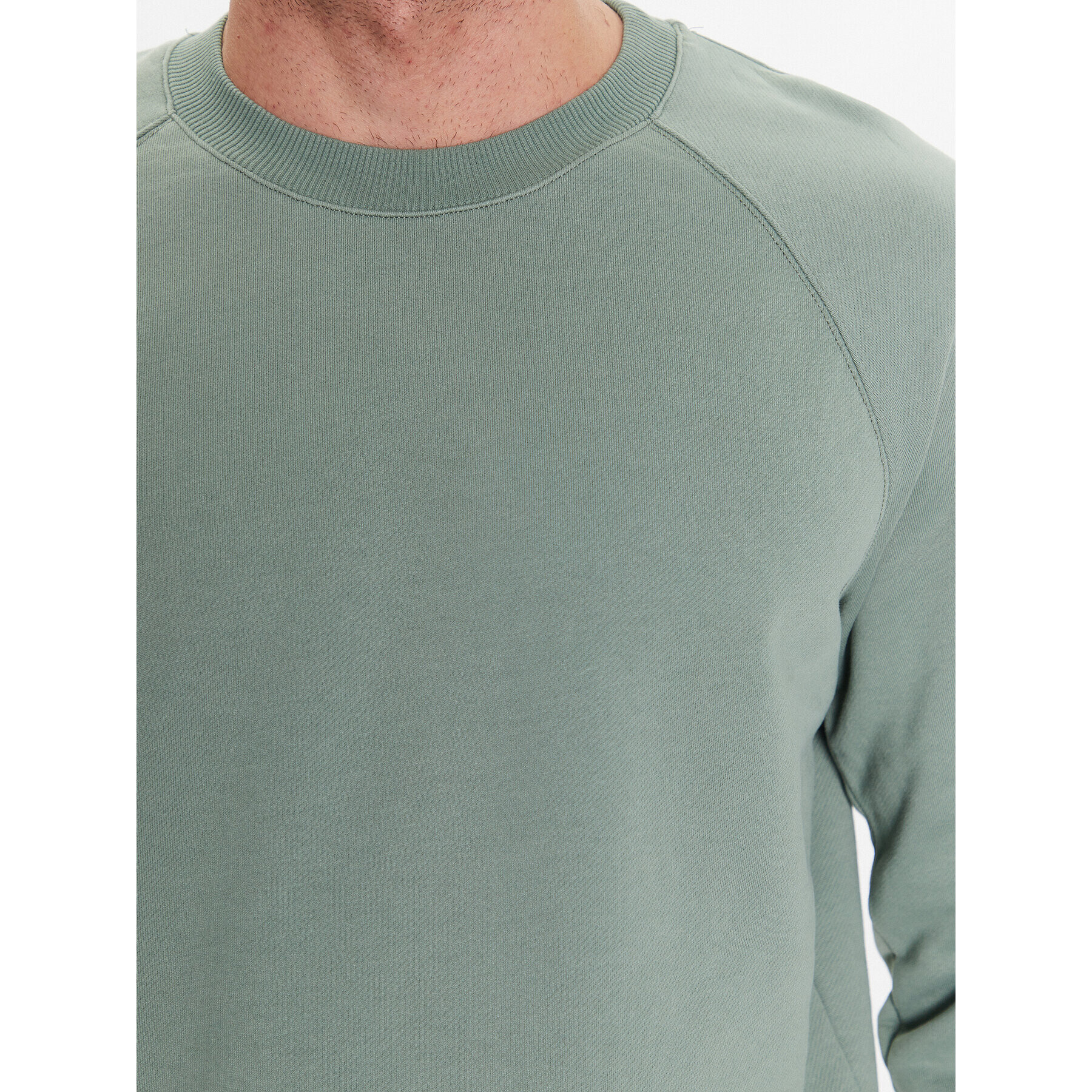 Sisley Суитшърт 3WCRS1023 Зелен Regular Fit - Pepit.bg