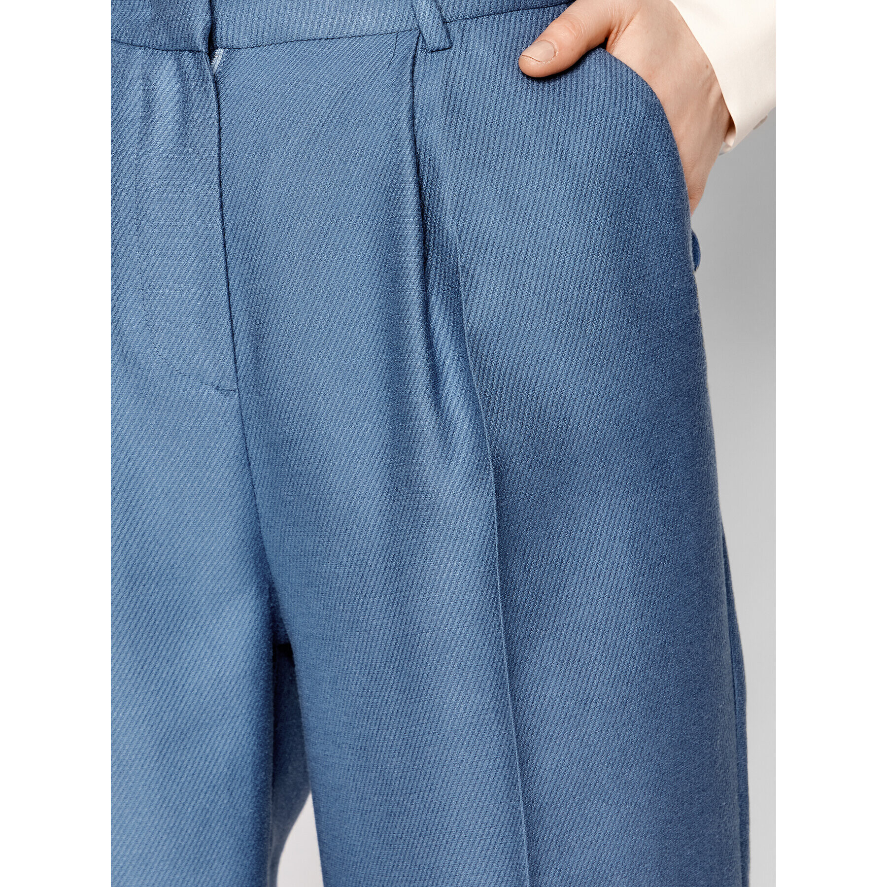 Sisley Текстилни панталони 466SLF00I Син Slim Fit - Pepit.bg