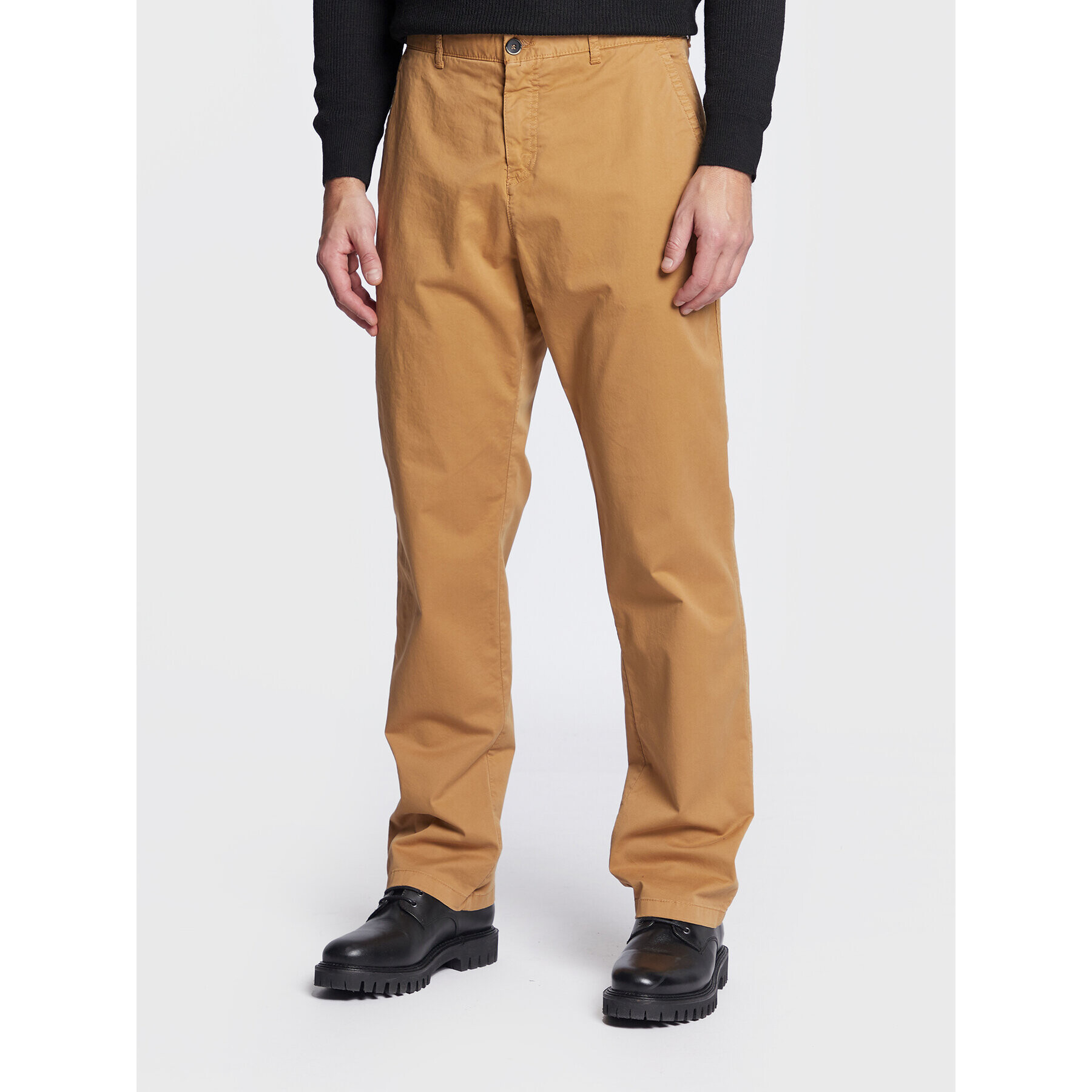 Sisley Текстилни панталони 486LSF01D Кафяв Relaxed Fit - Pepit.bg