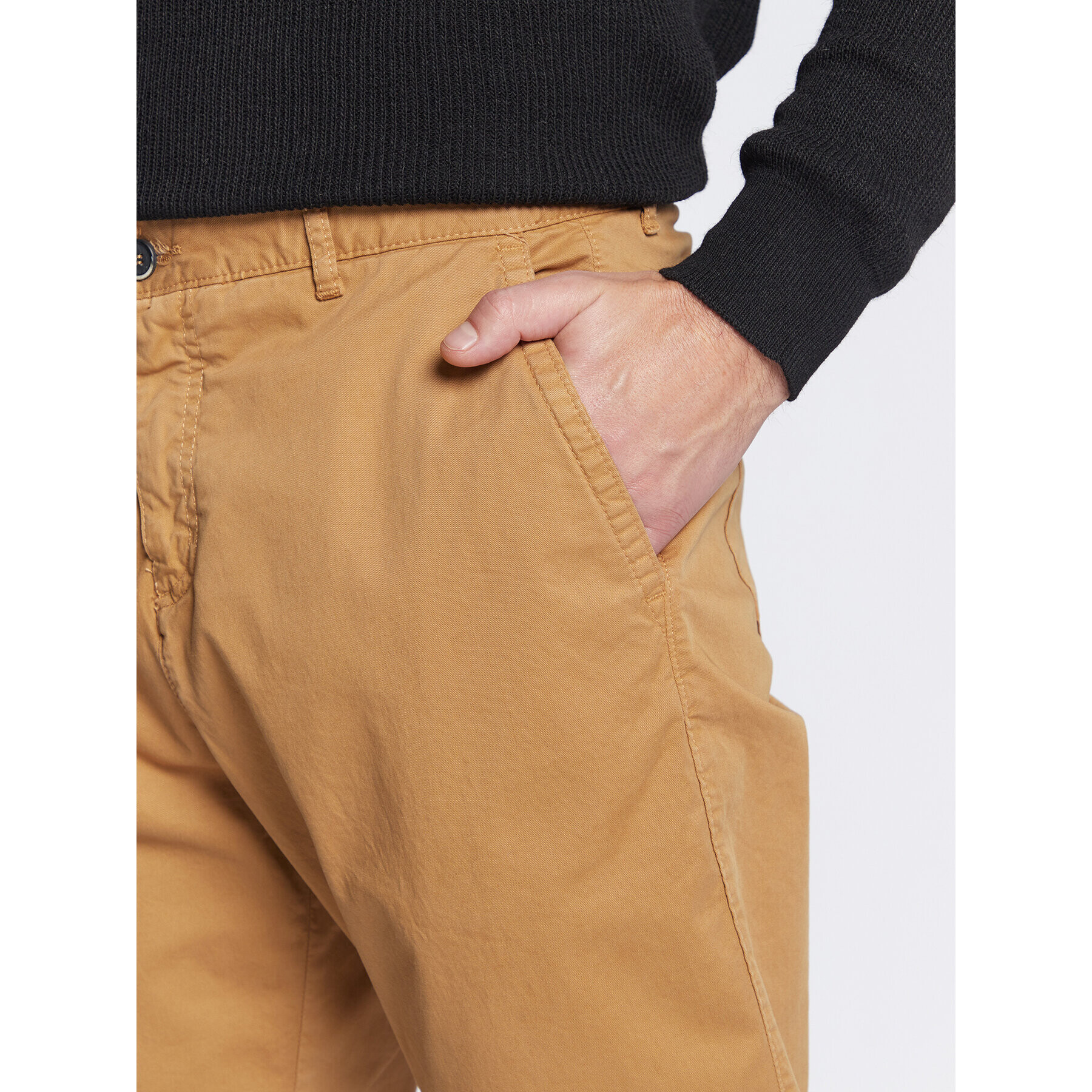 Sisley Текстилни панталони 486LSF01D Кафяв Relaxed Fit - Pepit.bg
