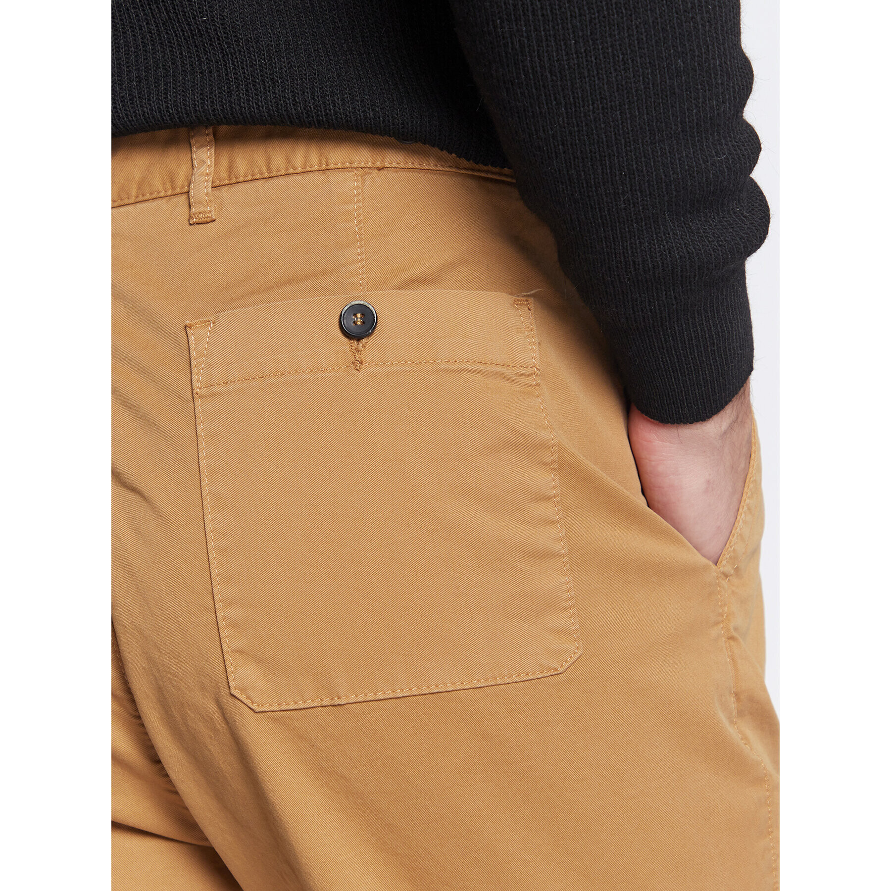 Sisley Текстилни панталони 486LSF01D Кафяв Relaxed Fit - Pepit.bg