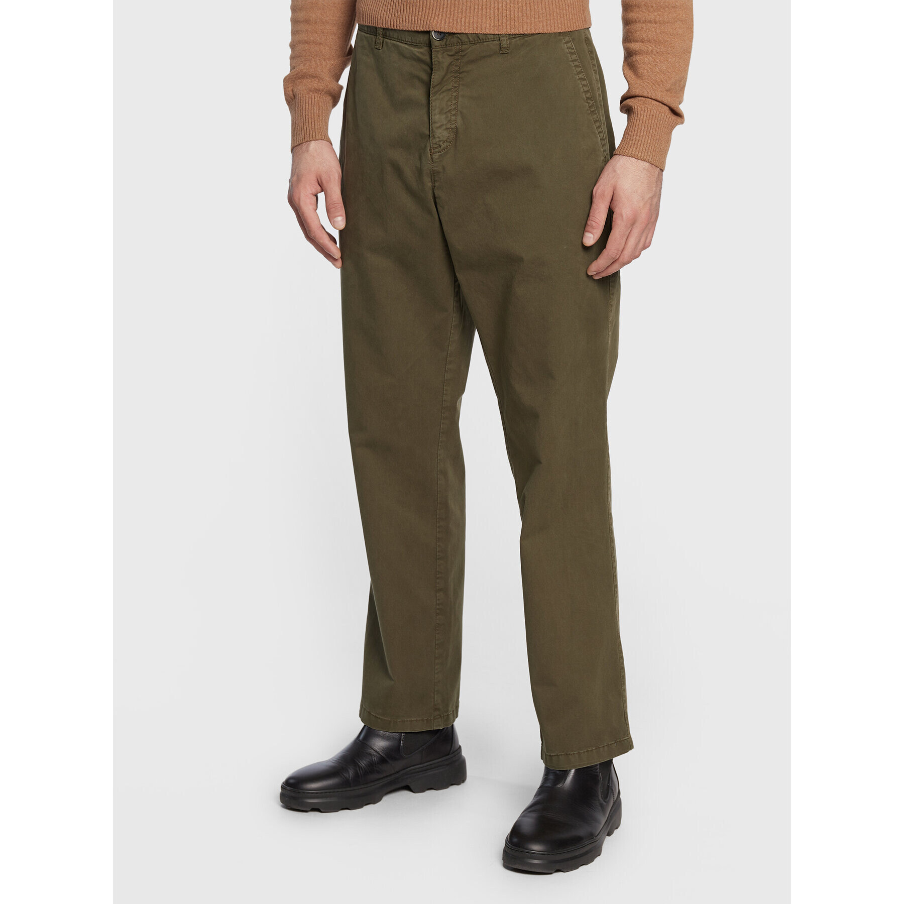 Sisley Текстилни панталони 486LSF01D Зелен Relaxed Fit - Pepit.bg