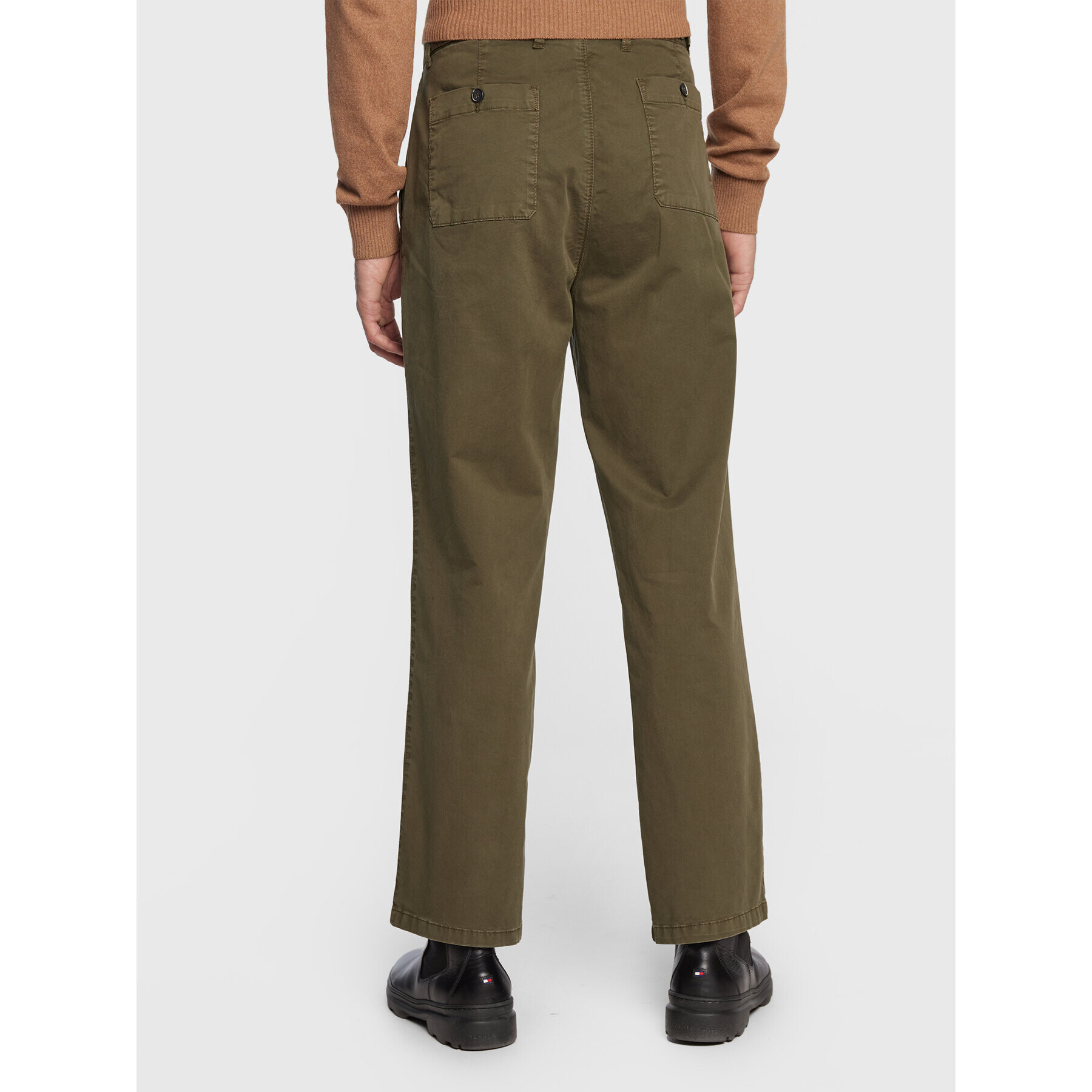 Sisley Текстилни панталони 486LSF01D Зелен Relaxed Fit - Pepit.bg