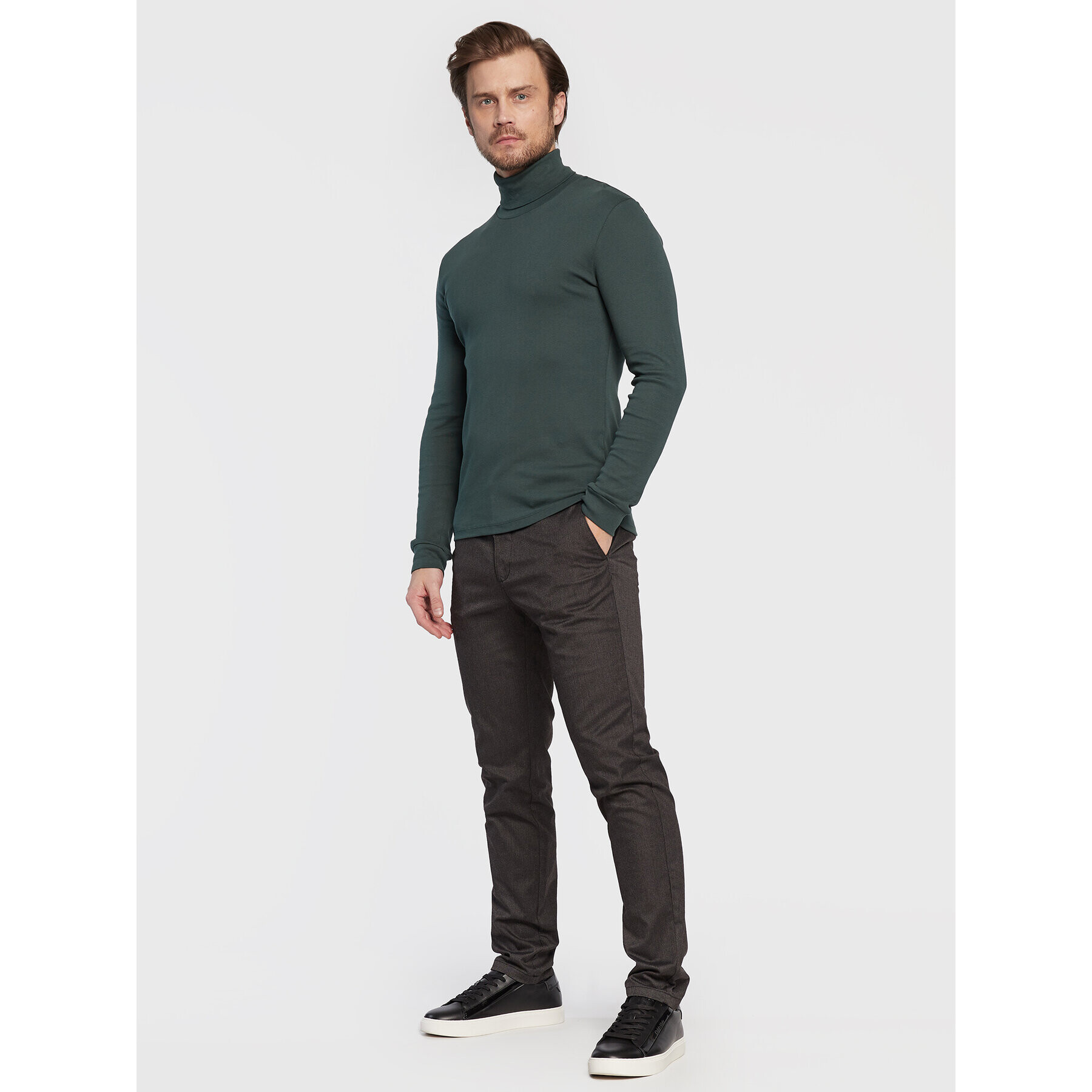 Sisley Текстилни панталони 4A8YSF01N Сив Slim Fit - Pepit.bg