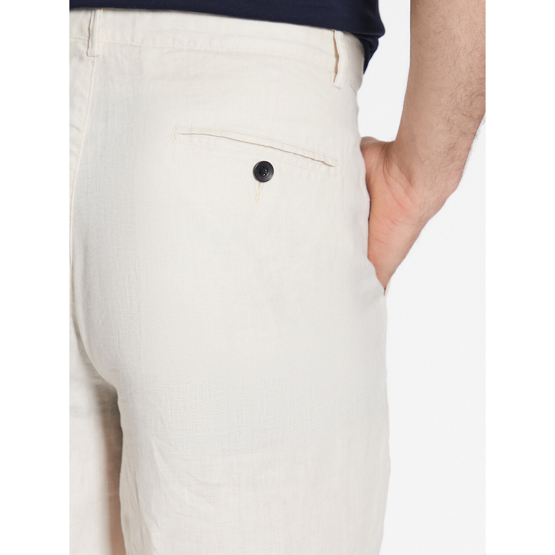 Sisley Текстилни панталони 4AGHSF02P Екрю Slim Fit - Pepit.bg