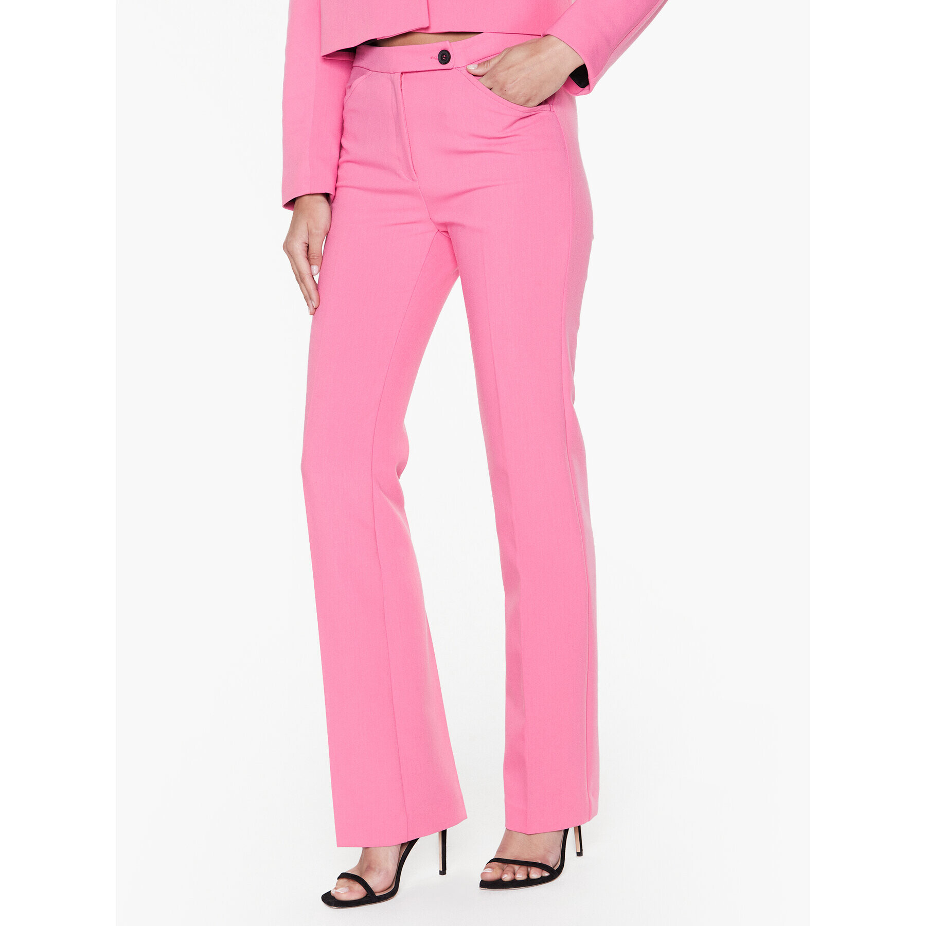 Sisley Текстилни панталони 4OLVLF02Q Розов Regular Fit - Pepit.bg