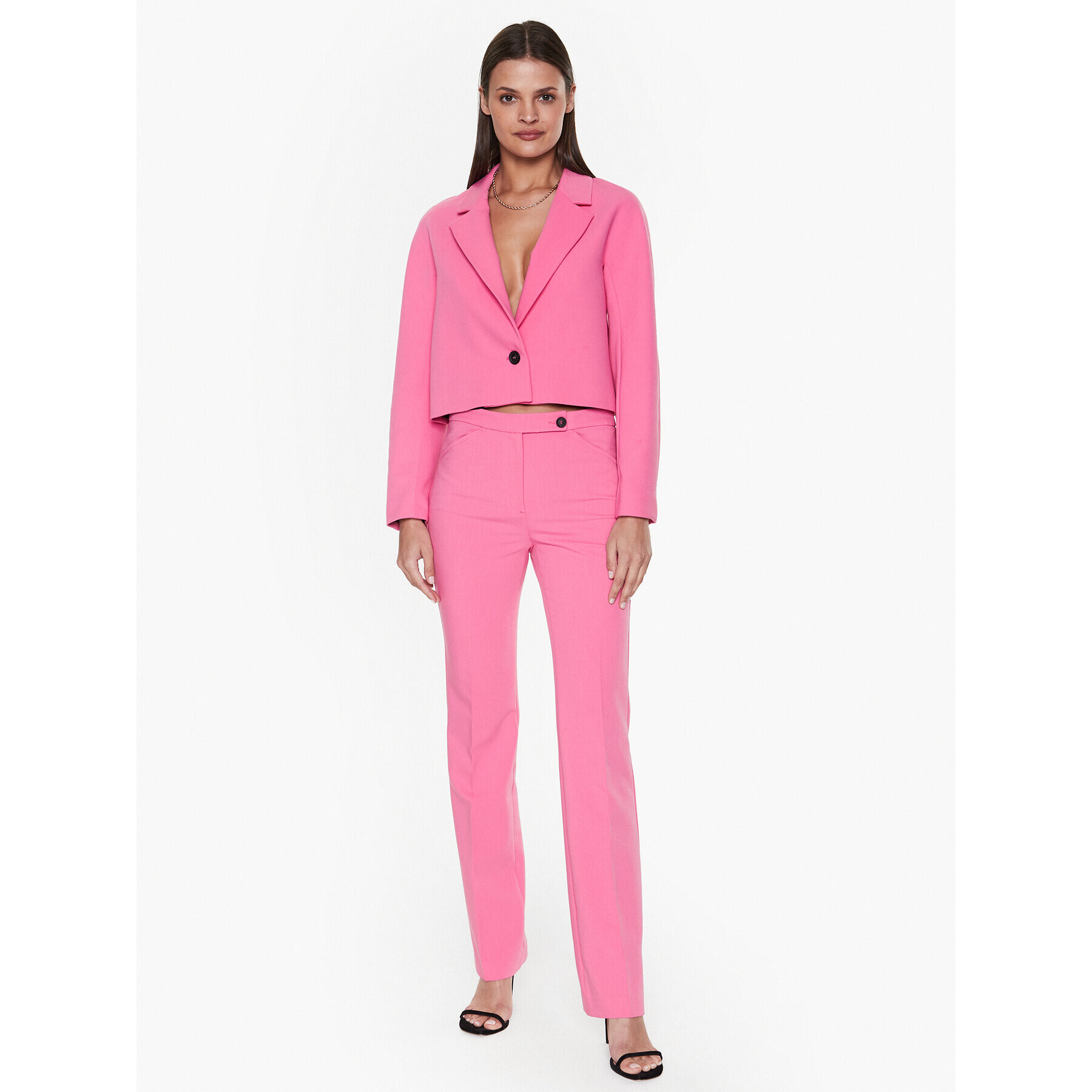Sisley Текстилни панталони 4OLVLF02Q Розов Regular Fit - Pepit.bg