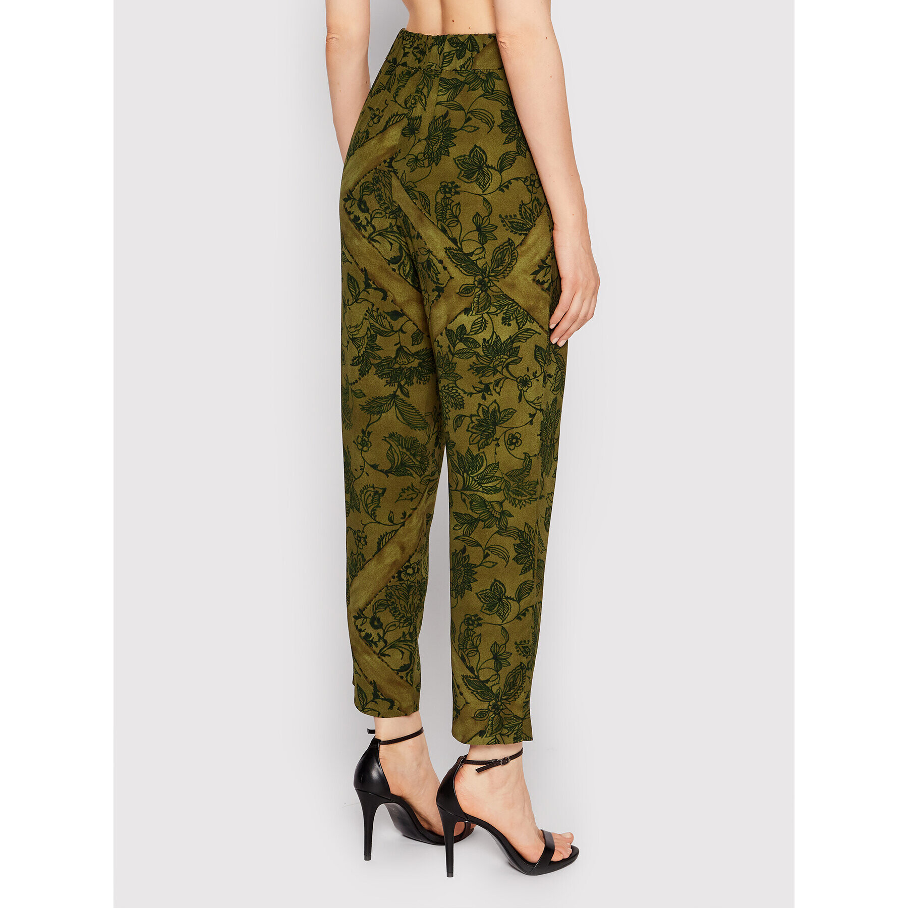 Sisley Текстилни панталони 4PYXLF016 Зелен Regular Fit - Pepit.bg