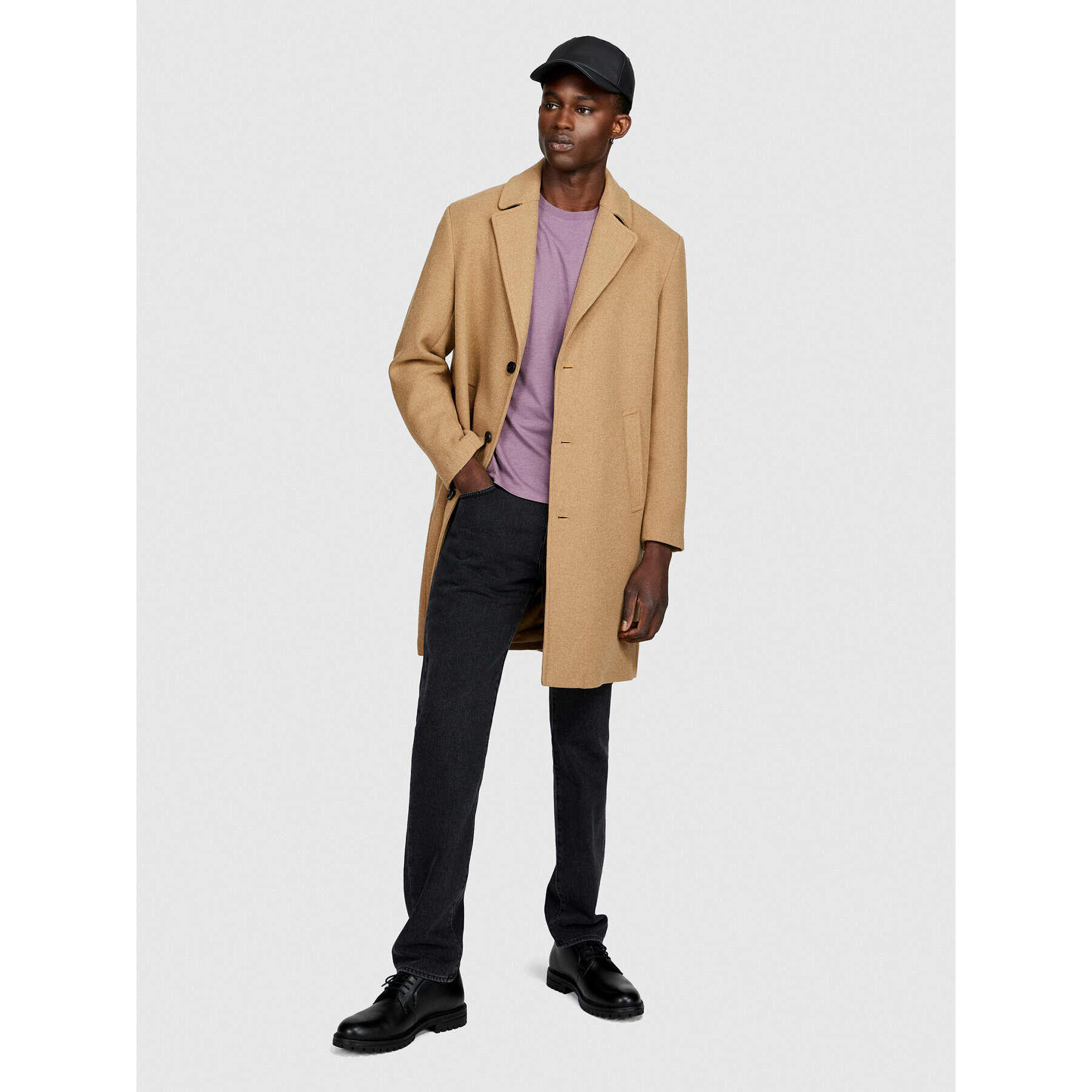 Sisley Тишърт 3096S101J Виолетов Regular Fit - Pepit.bg