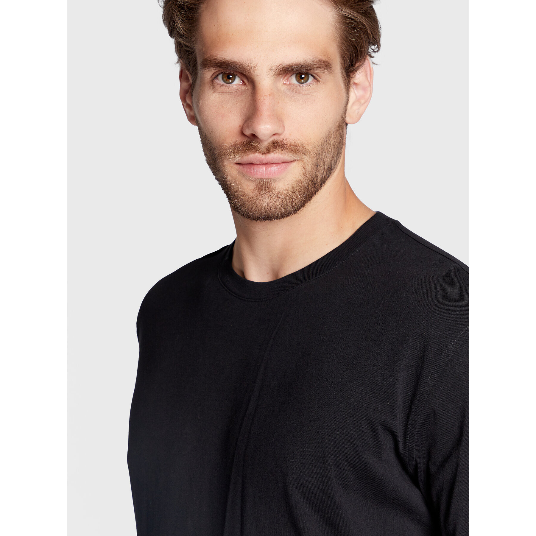 Sisley Тишърт 3I1XS101J Черен Regular Fit - Pepit.bg