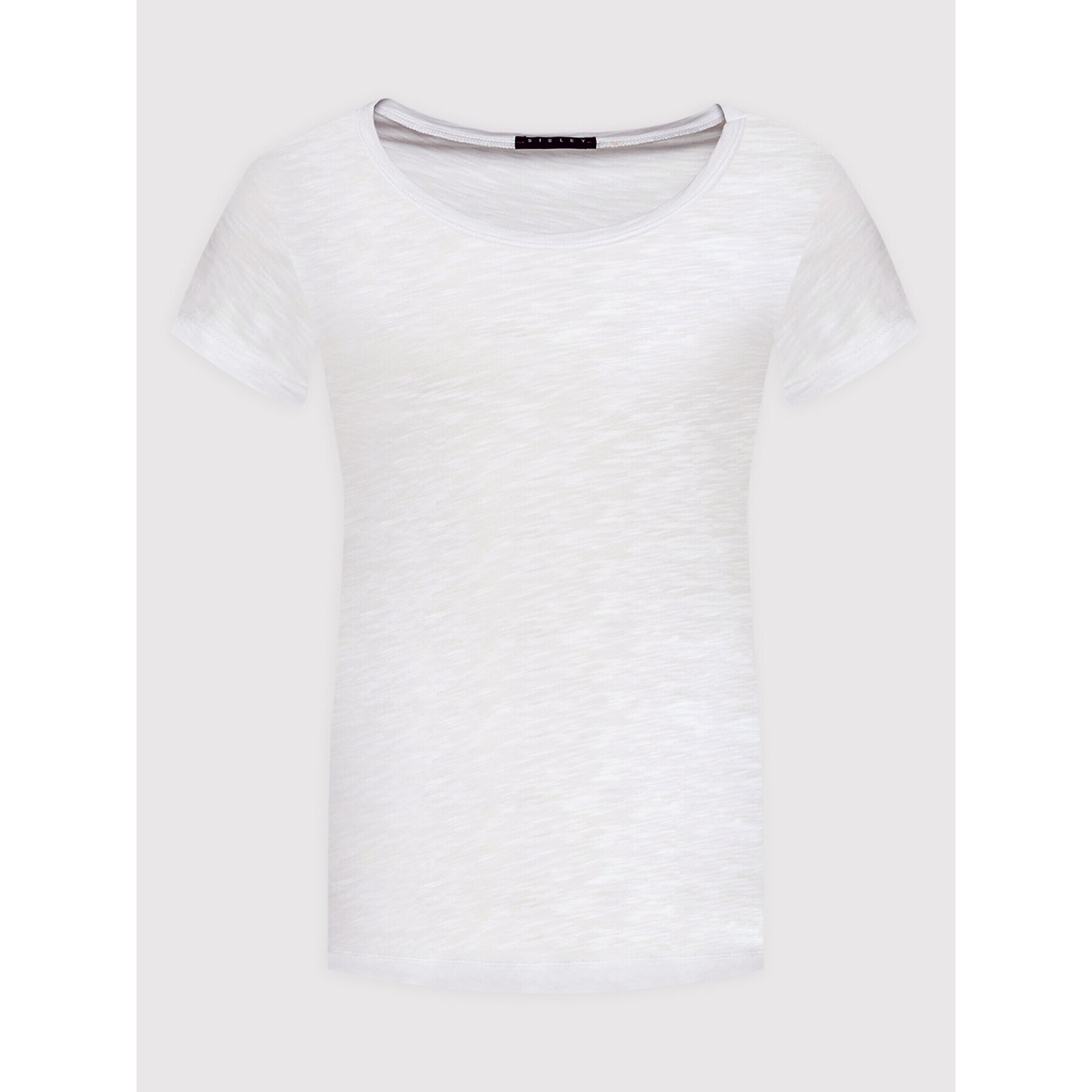 Sisley Тишърт 3TNHL11A2 Бял Regular Fit - Pepit.bg