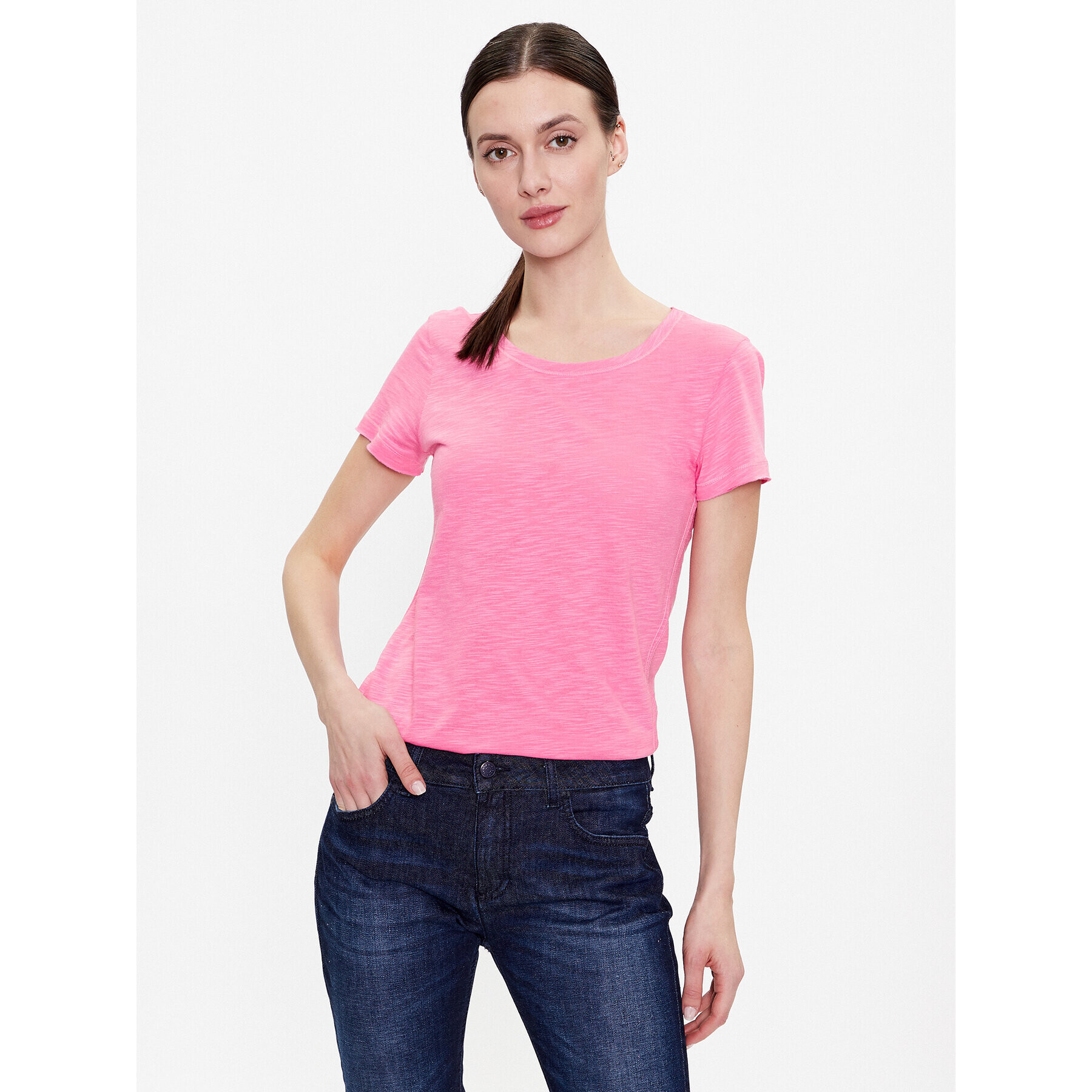 Sisley Тишърт 3TNHL11A2 Розов Regular Fit - Pepit.bg