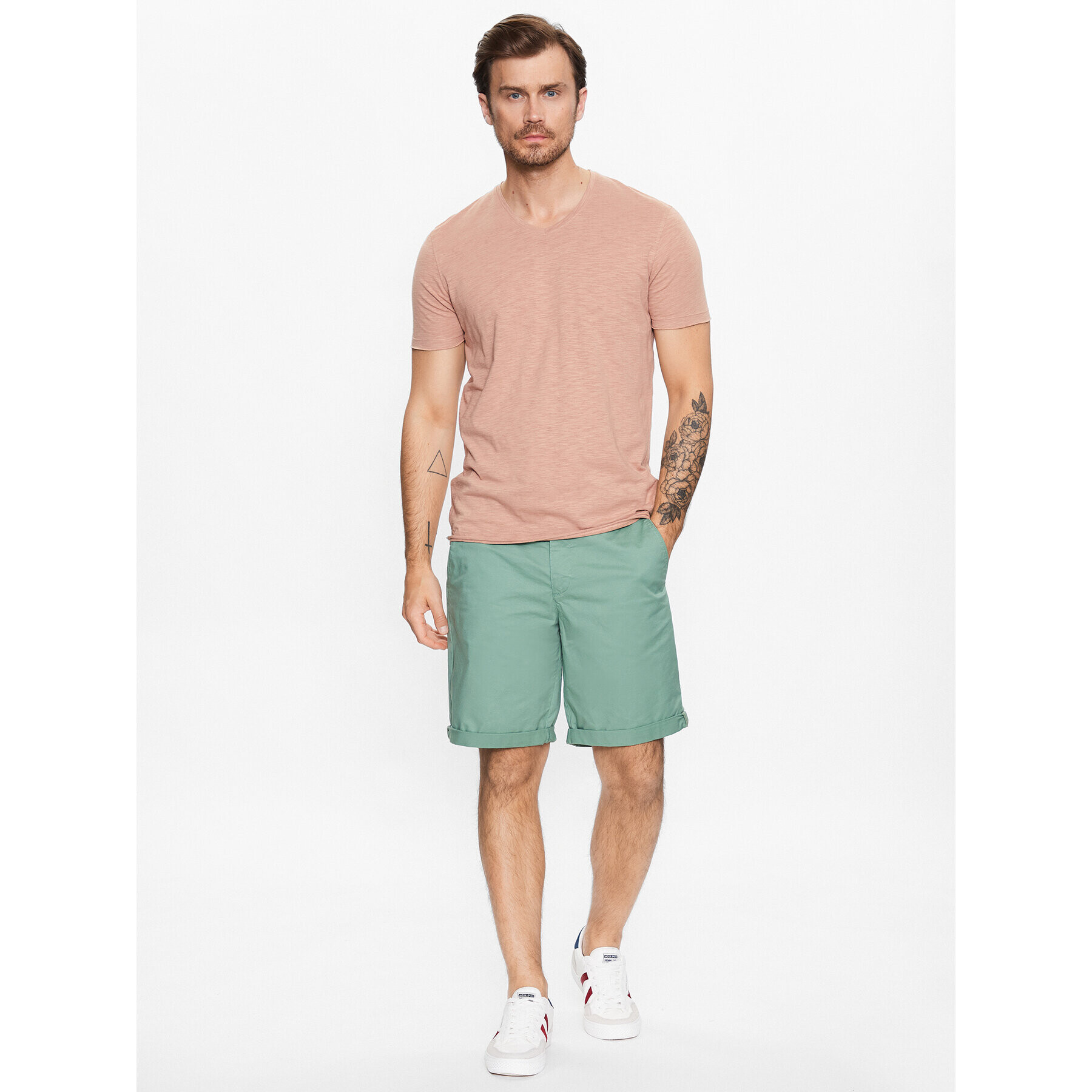Sisley Тишърт 3YR7S4001 Оранжев Regular Fit - Pepit.bg
