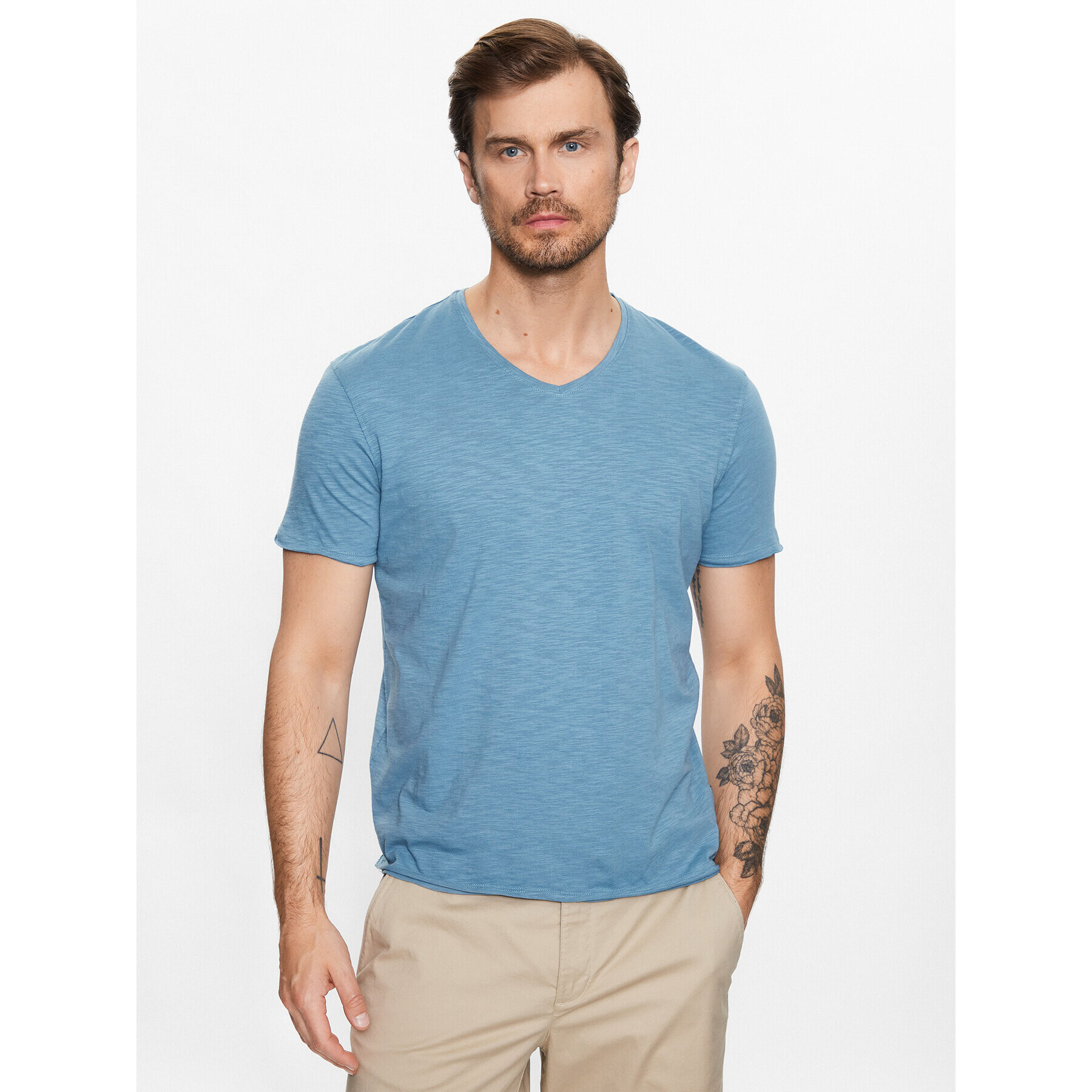 Sisley Тишърт 3YR7S4001 Син Regular Fit - Pepit.bg