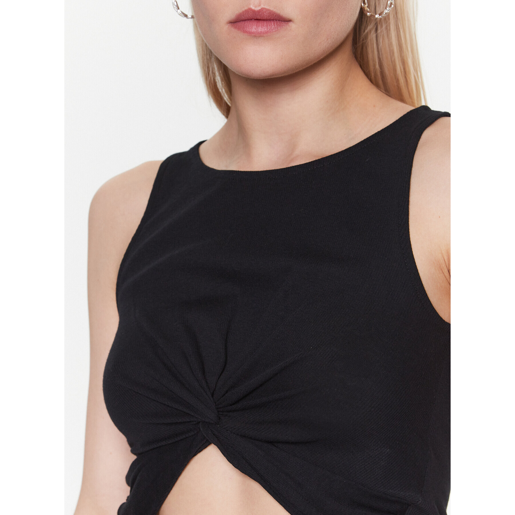 Sisley топ 3FPZLH00I Черен Regular Fit - Pepit.bg