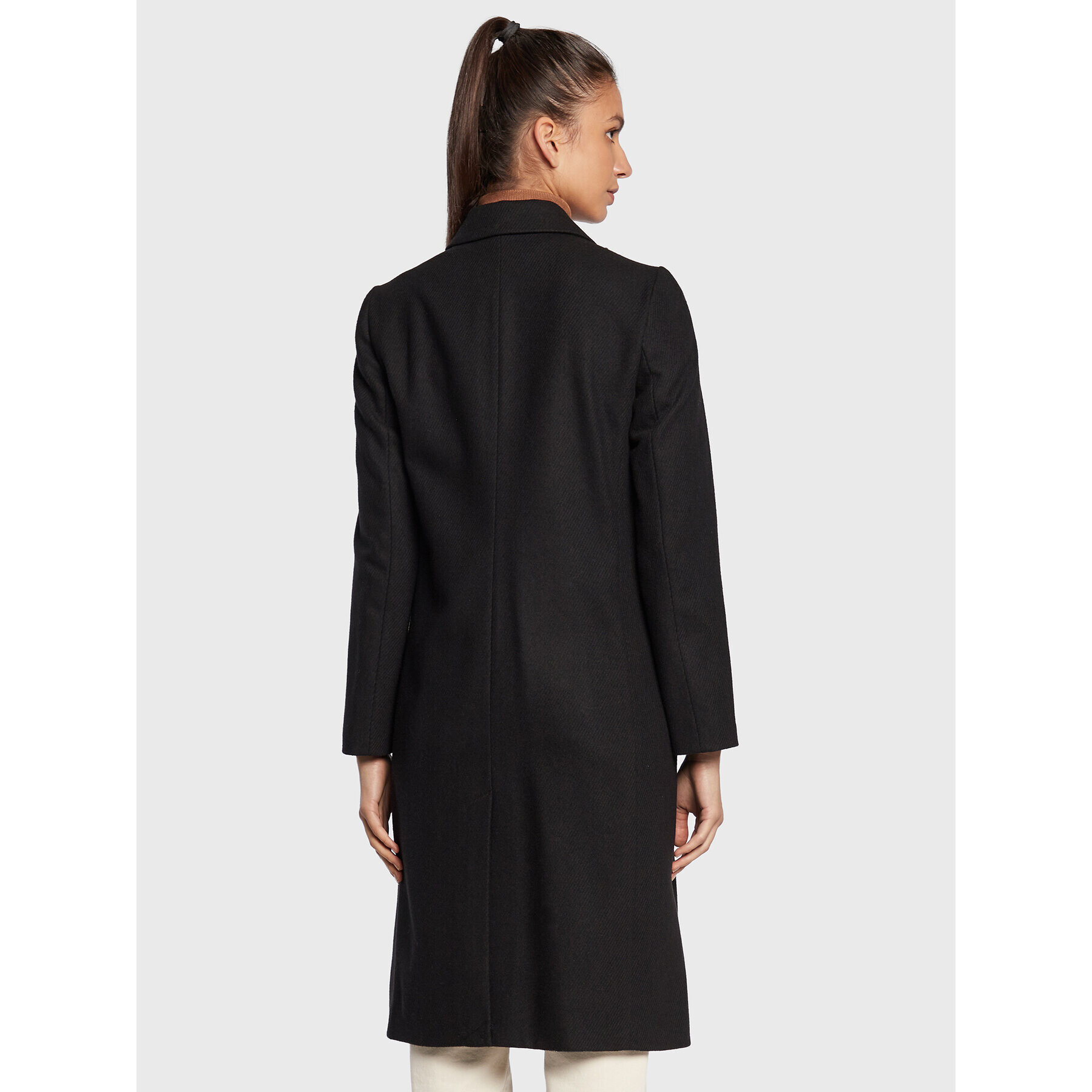 Sisley Зимно палто 2BOYLN019 Черен Regular Fit - Pepit.bg