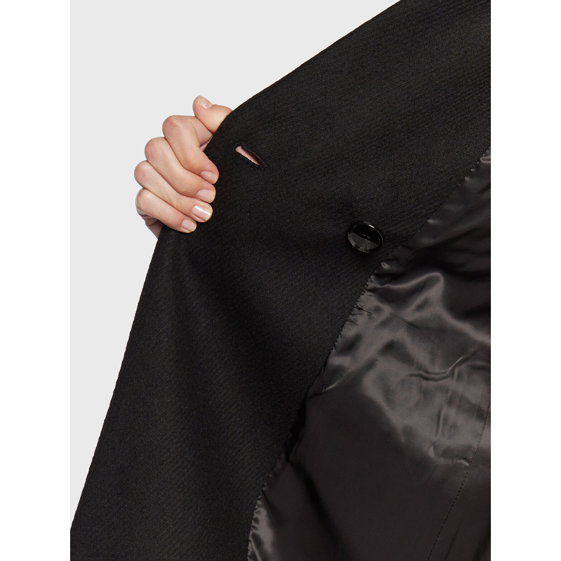 Sisley Зимно палто 2BOYLN019 Черен Regular Fit - Pepit.bg