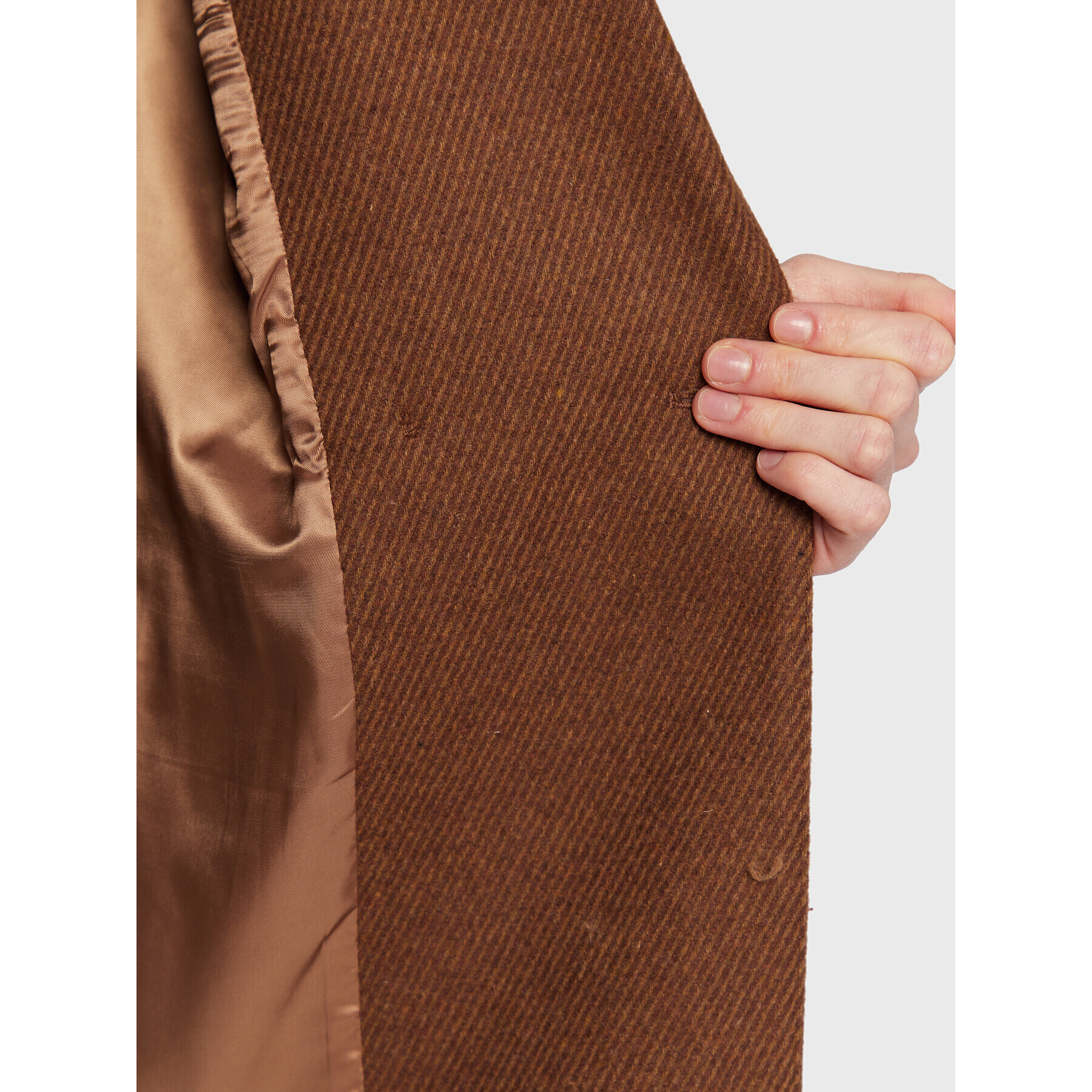 Sisley Зимно палто 2BOYLN019 Кафяв Regular Fit - Pepit.bg