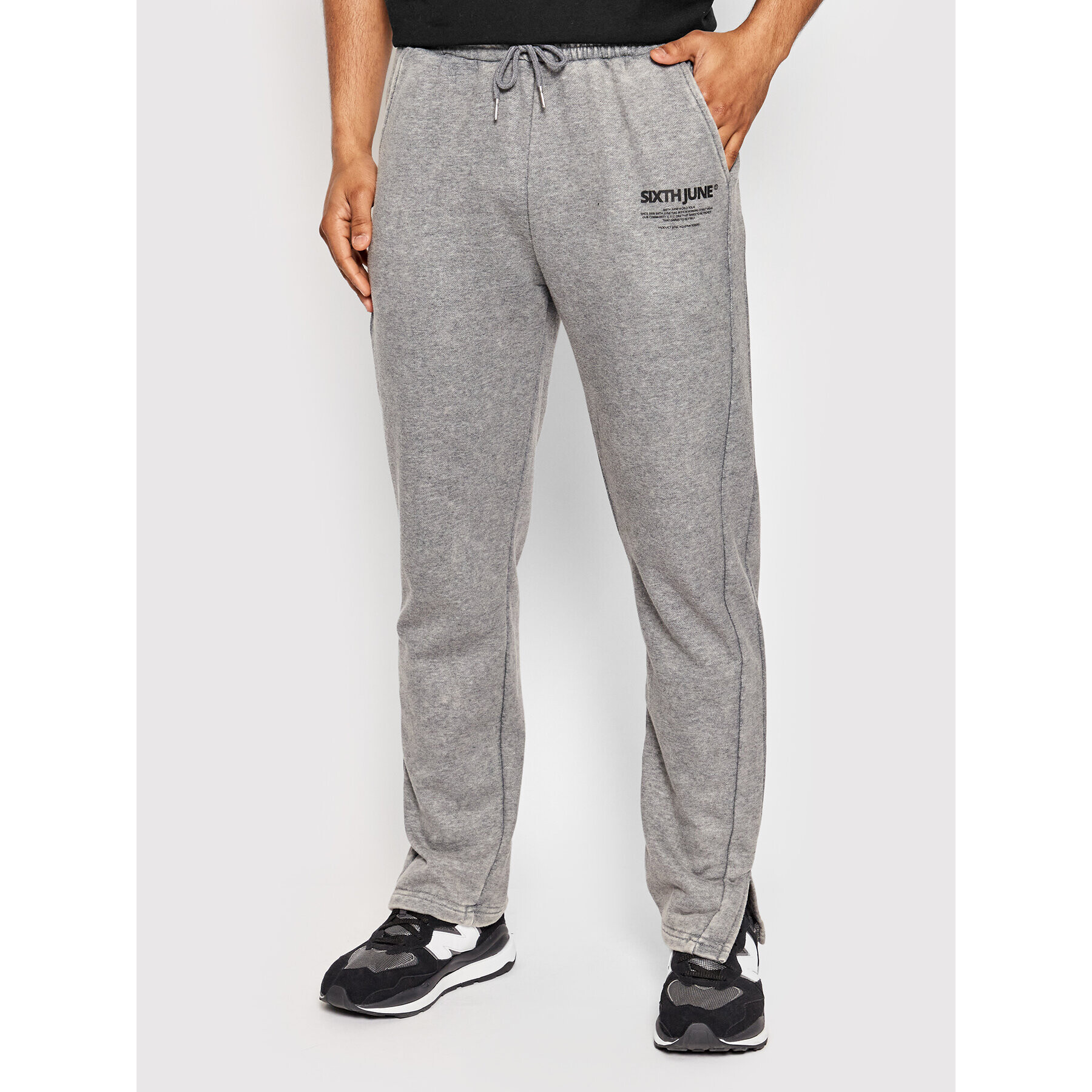 Sixth June Долнище анцуг 22625 Сив Regular Fit - Pepit.bg