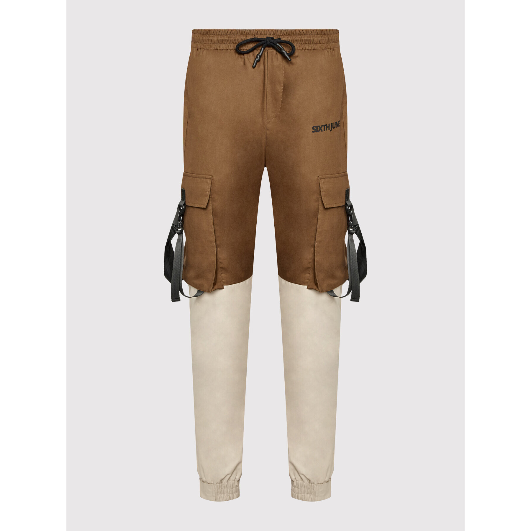 Sixth June Джогъри 22950 Бежов Regular Fit - Pepit.bg