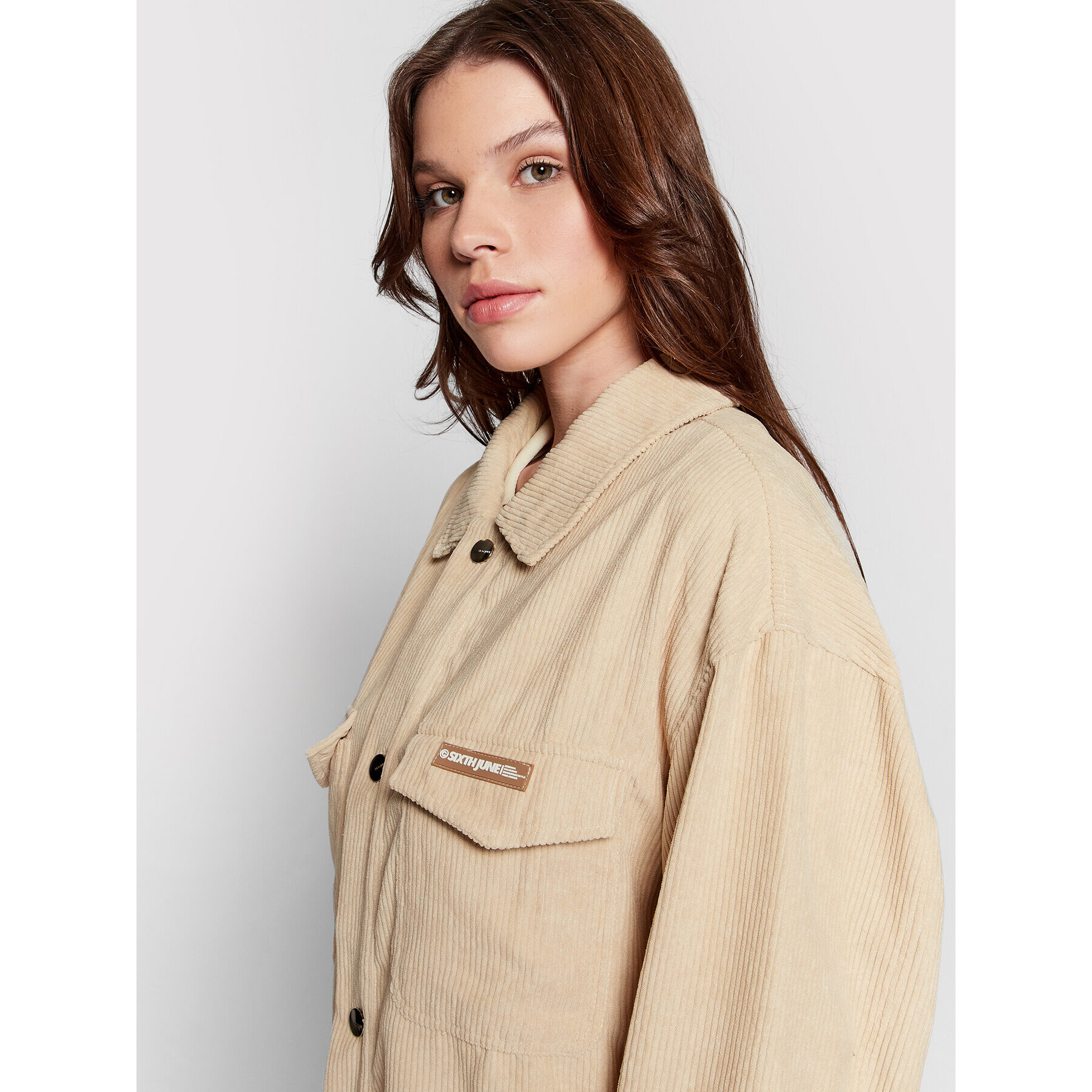 Sixth June Преходно яке 33370 Бежов Relaxed Fit - Pepit.bg