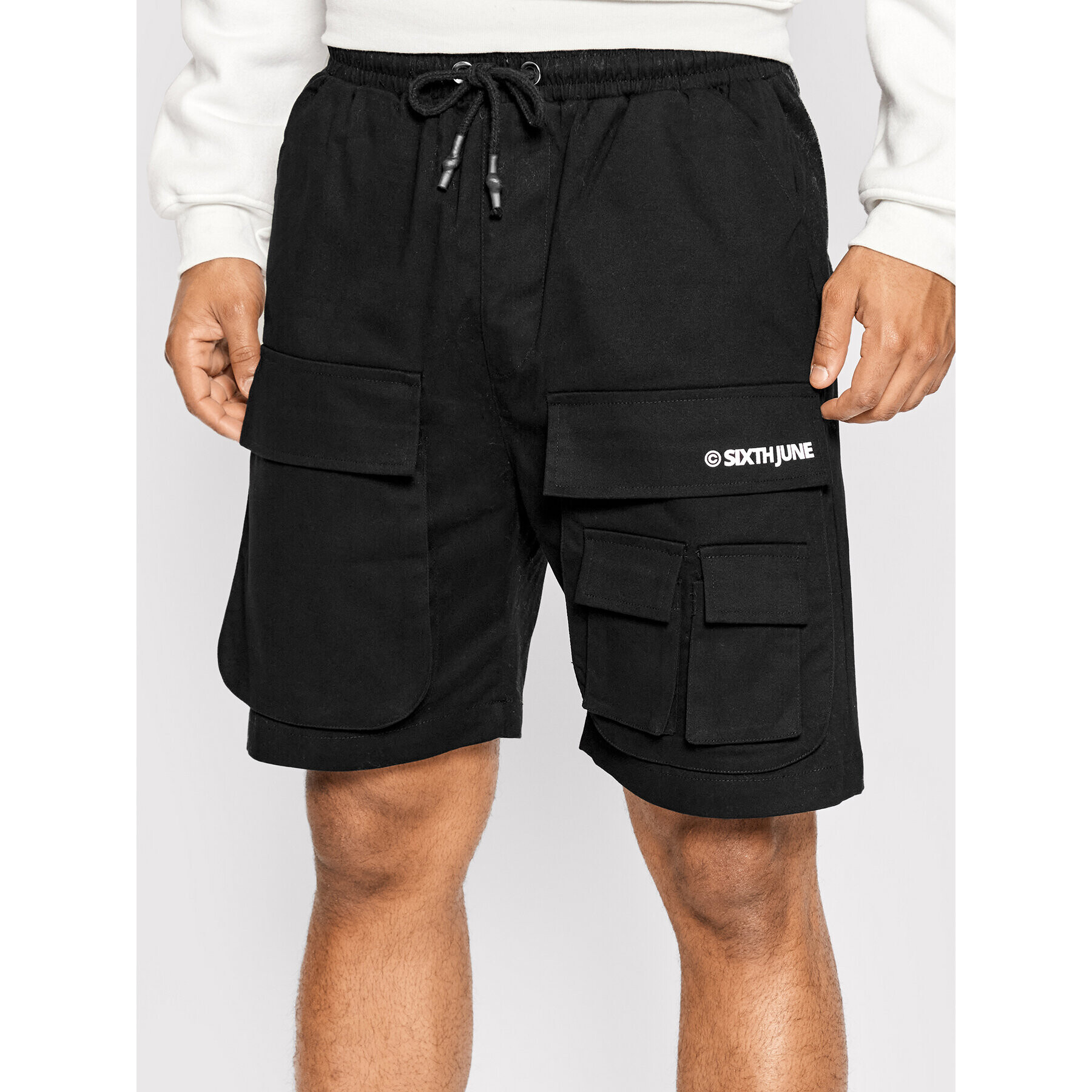 Sixth June Шорти от плат 22749 Черен Regular Fit - Pepit.bg