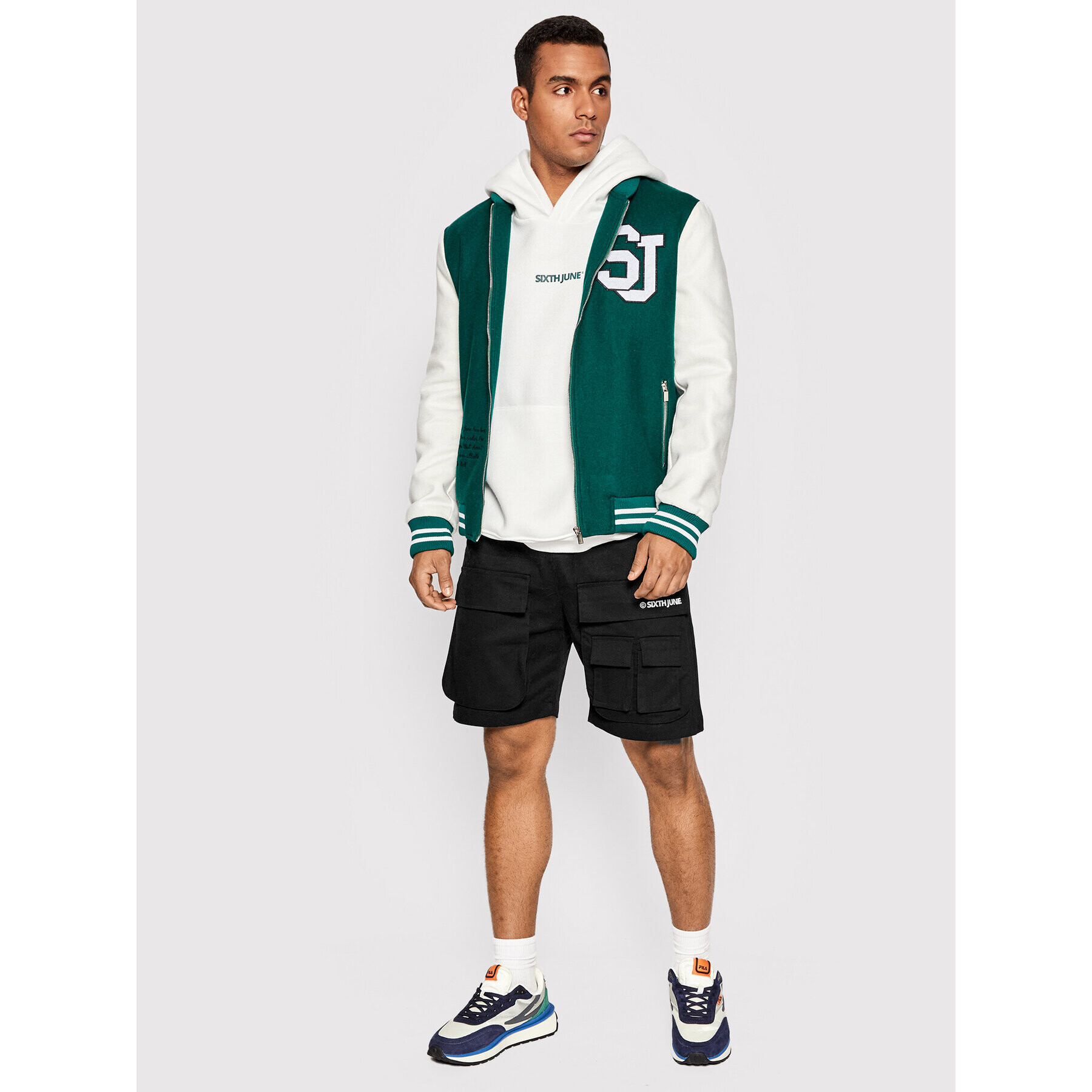 Sixth June Шорти от плат 22749 Черен Regular Fit - Pepit.bg