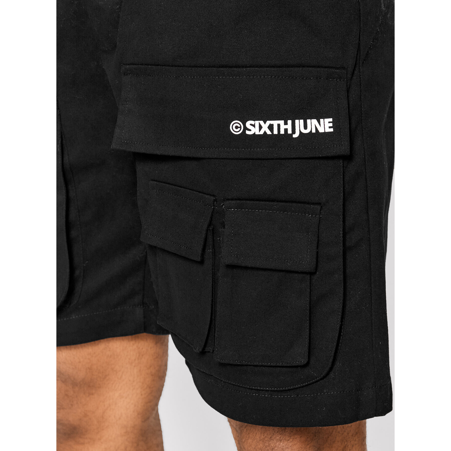Sixth June Шорти от плат 22749 Черен Regular Fit - Pepit.bg