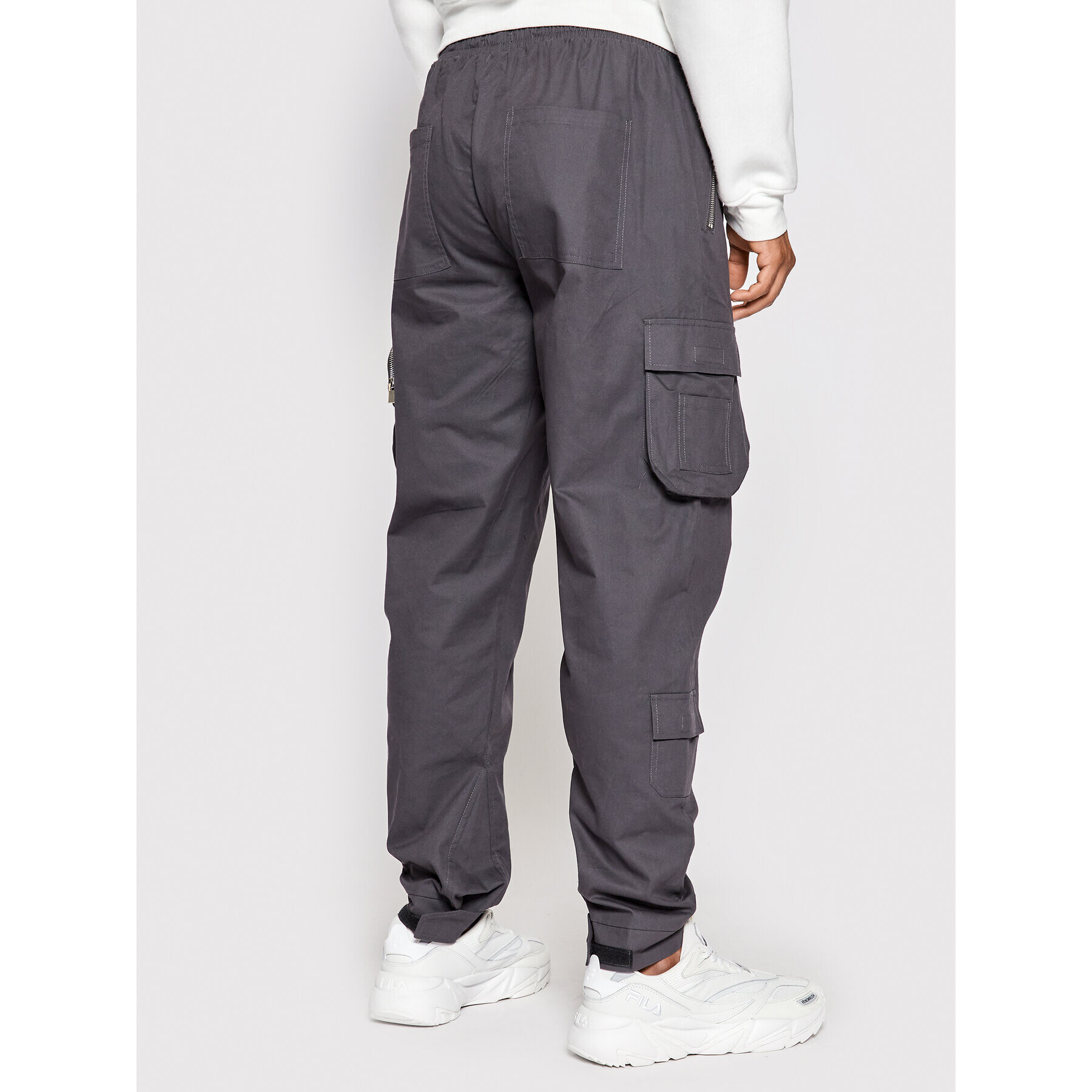 Sixth June Текстилни панталони 22618 Сив Regular Fit - Pepit.bg