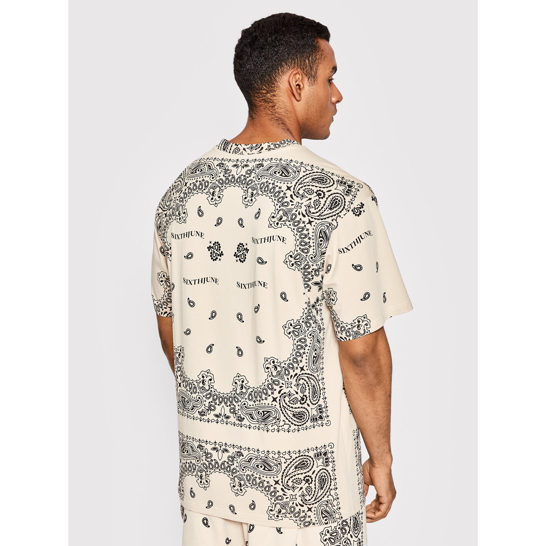 Sixth June Тишърт 22743 Бежов Regular Fit - Pepit.bg