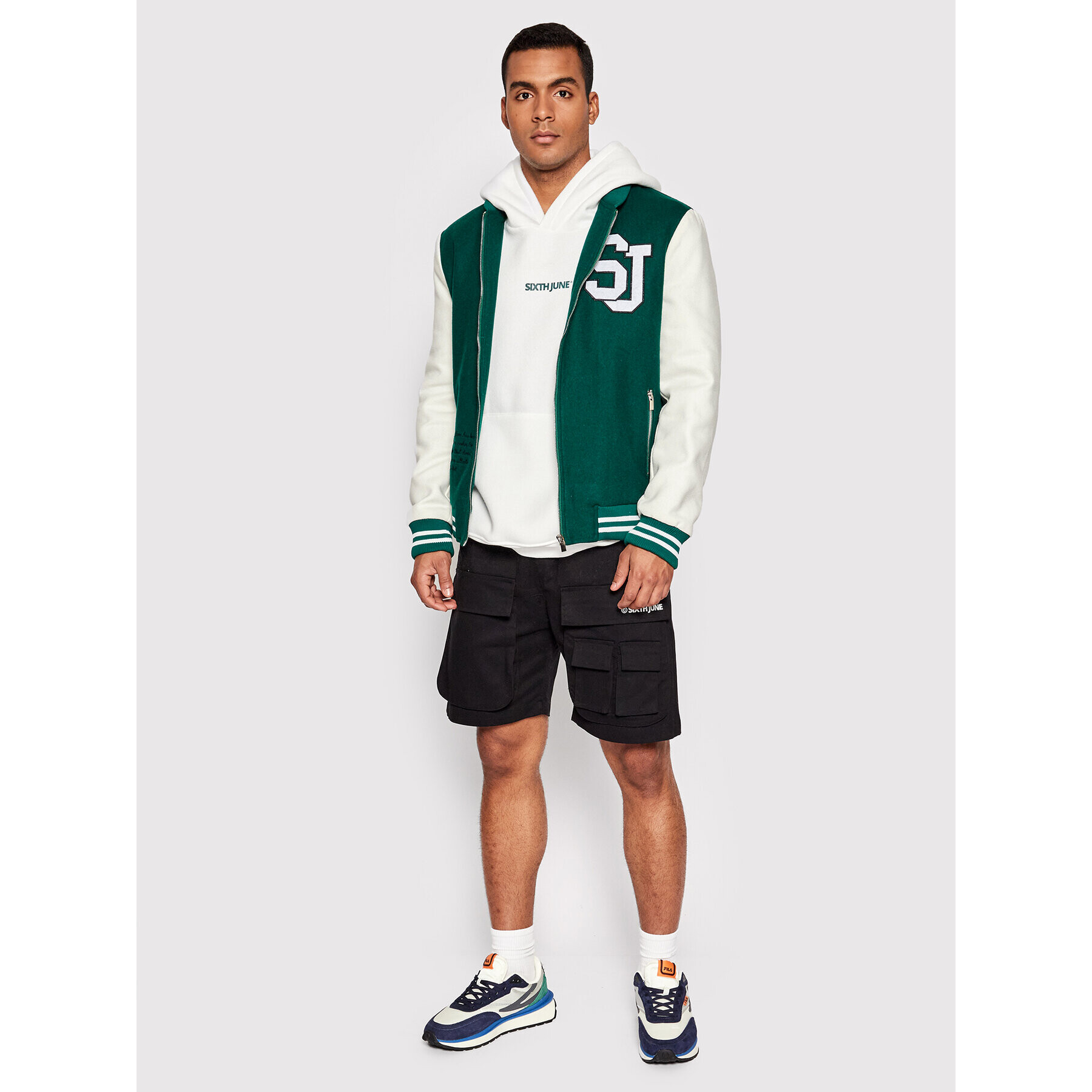 Sixth June Яке бомбър 22661 Зелен Regular Fit - Pepit.bg