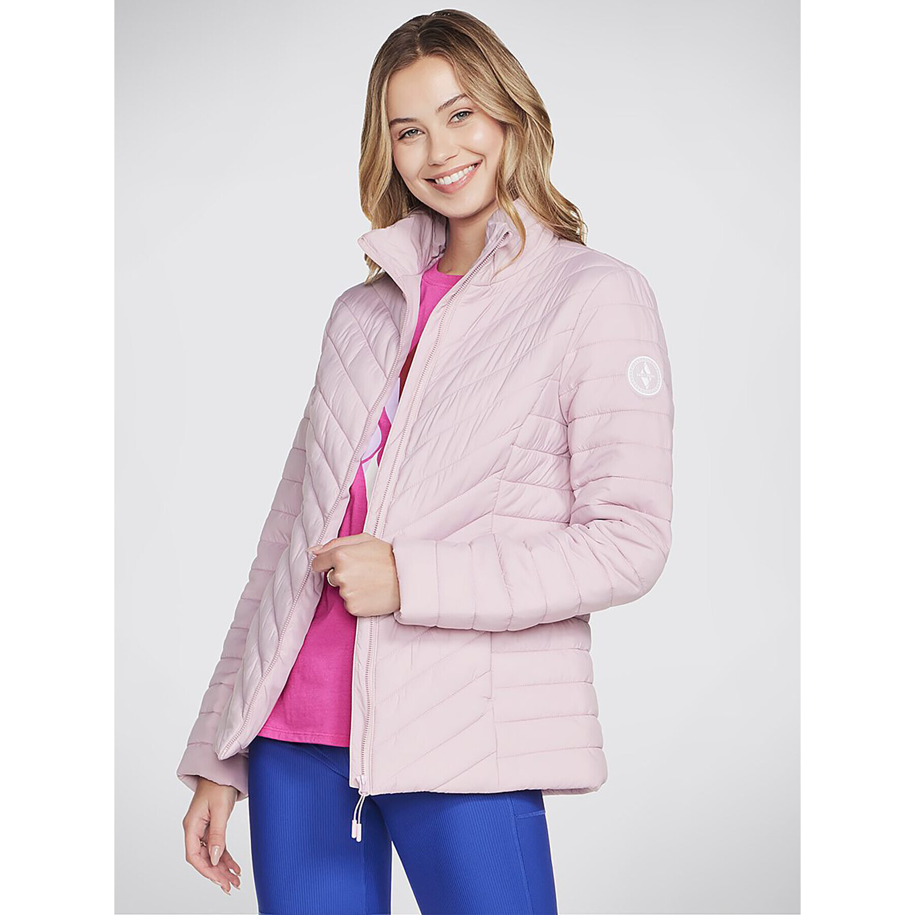 Skechers Анорак Goshield Everyday Jacket JA6 Розов Regular Fit - Pepit.bg