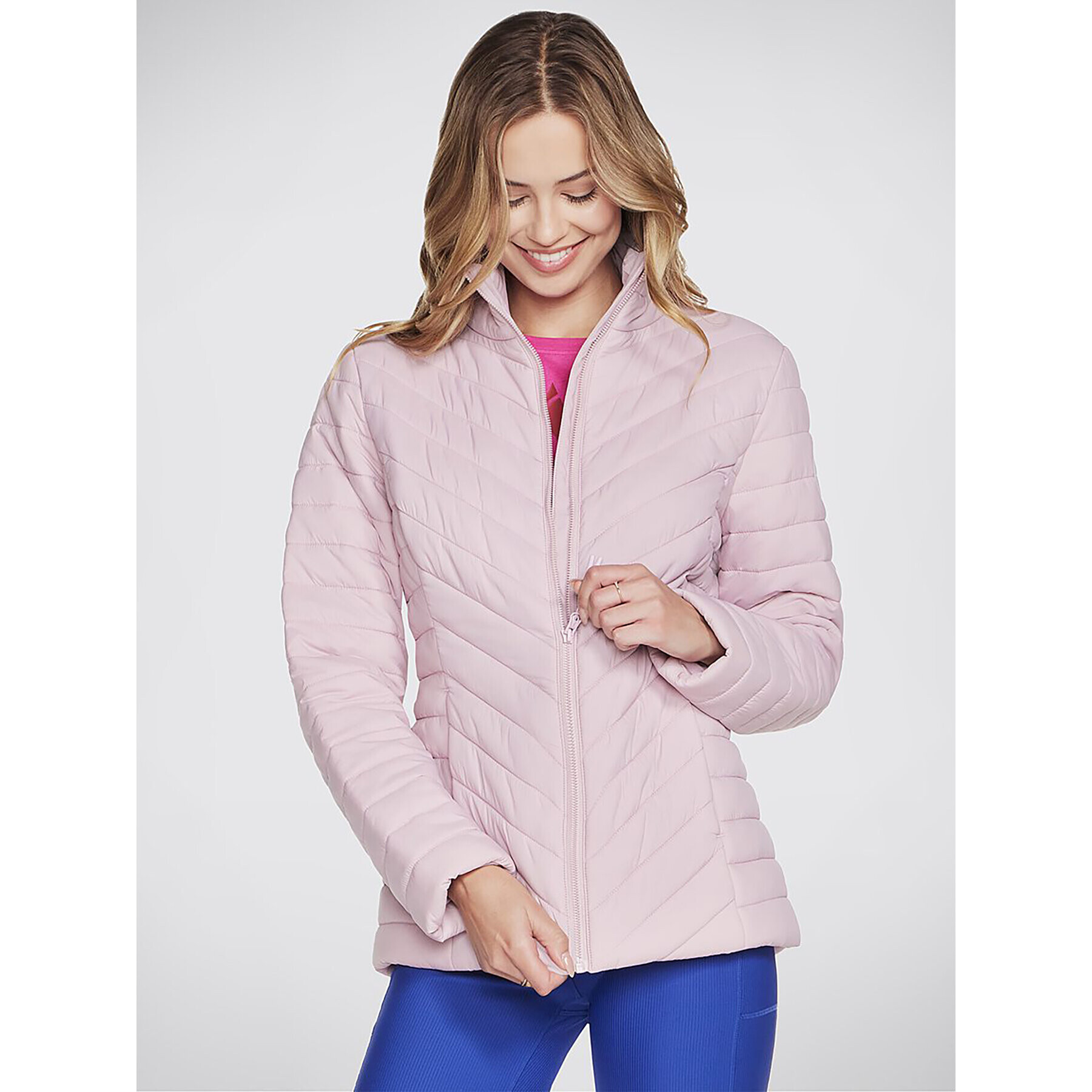 Skechers Анорак Goshield Everyday Jacket JA6 Розов Regular Fit - Pepit.bg