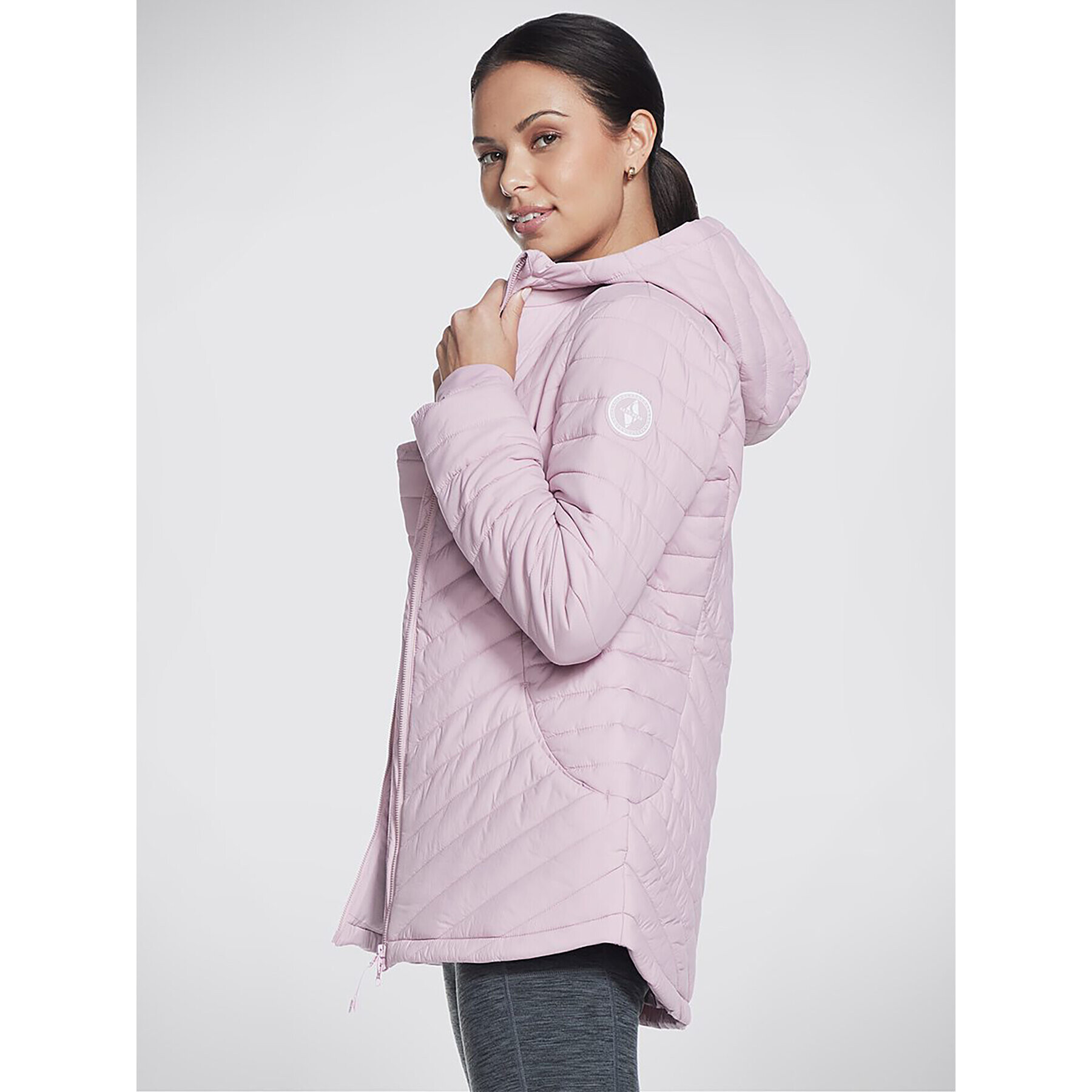 Skechers Анорак Goshield Everyday Parka JA5 Розов Regular Fit - Pepit.bg