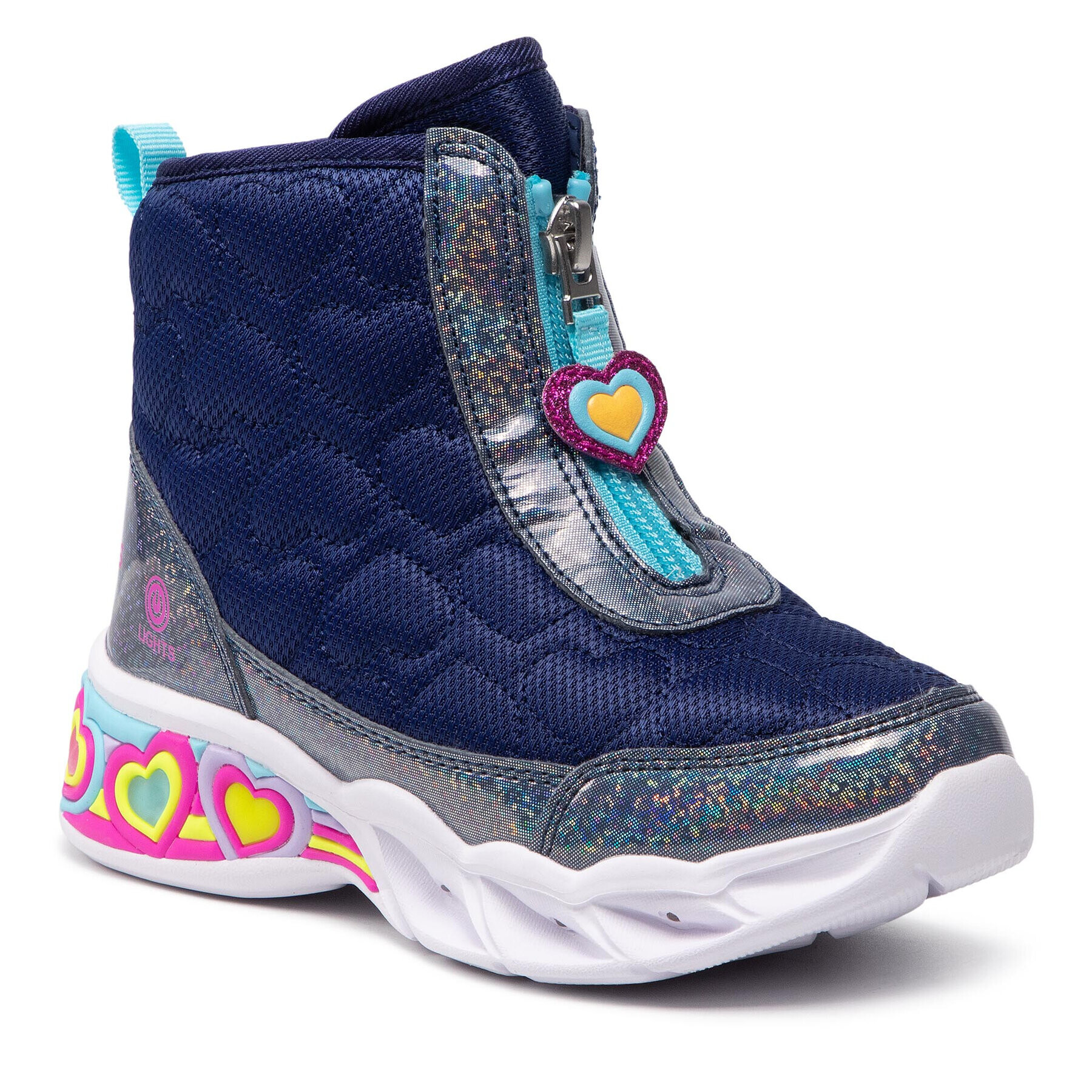 Skechers Апрески Heart Hugger 302666L/NVMT Тъмносин - Pepit.bg