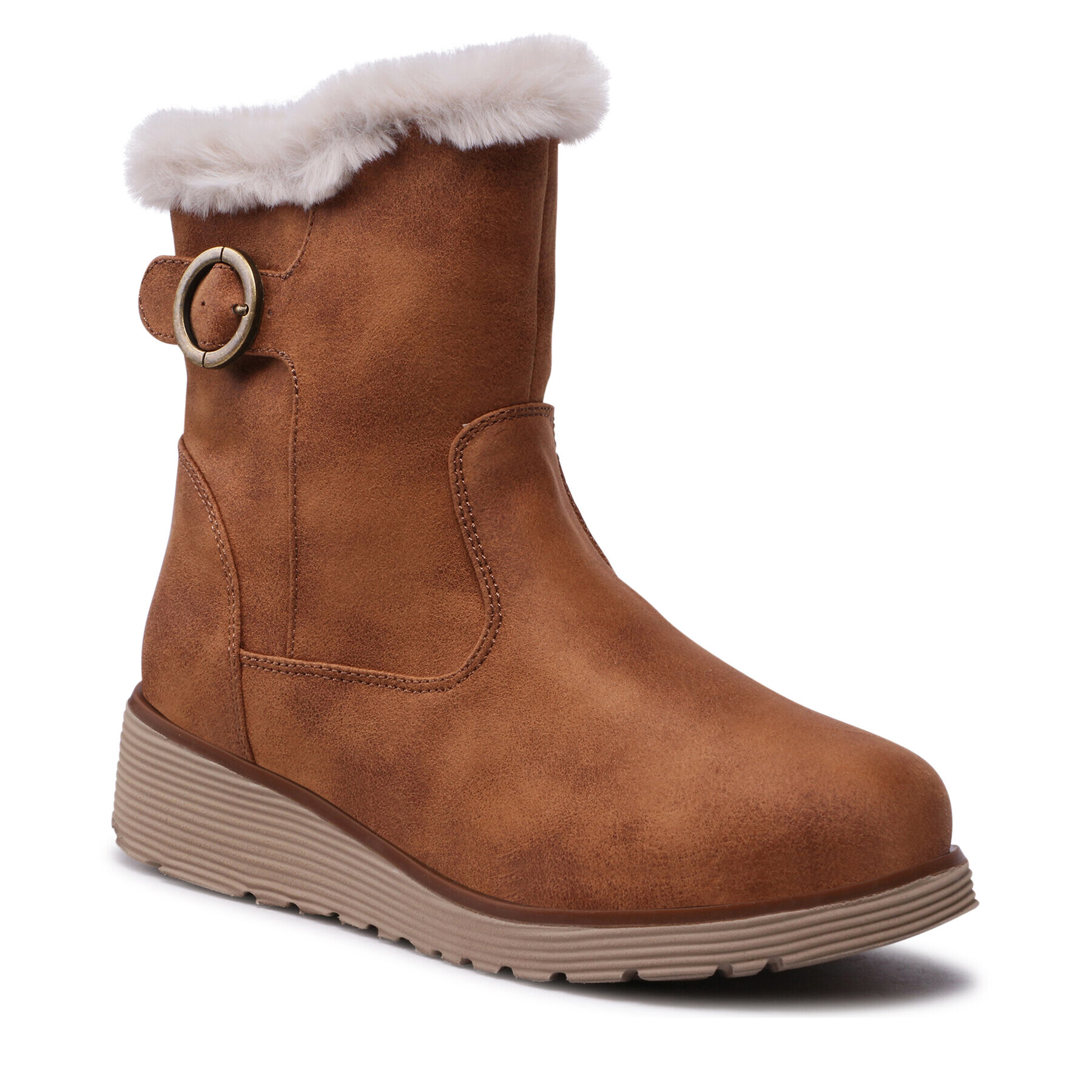 Skechers Боти Comfy Winter 167248/CSNT Кафяв - Pepit.bg