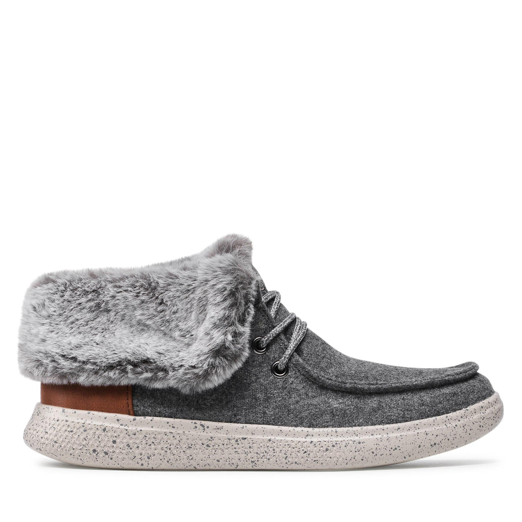 Skechers Боти Cotton Tails 113446/GRY Сив - Pepit.bg