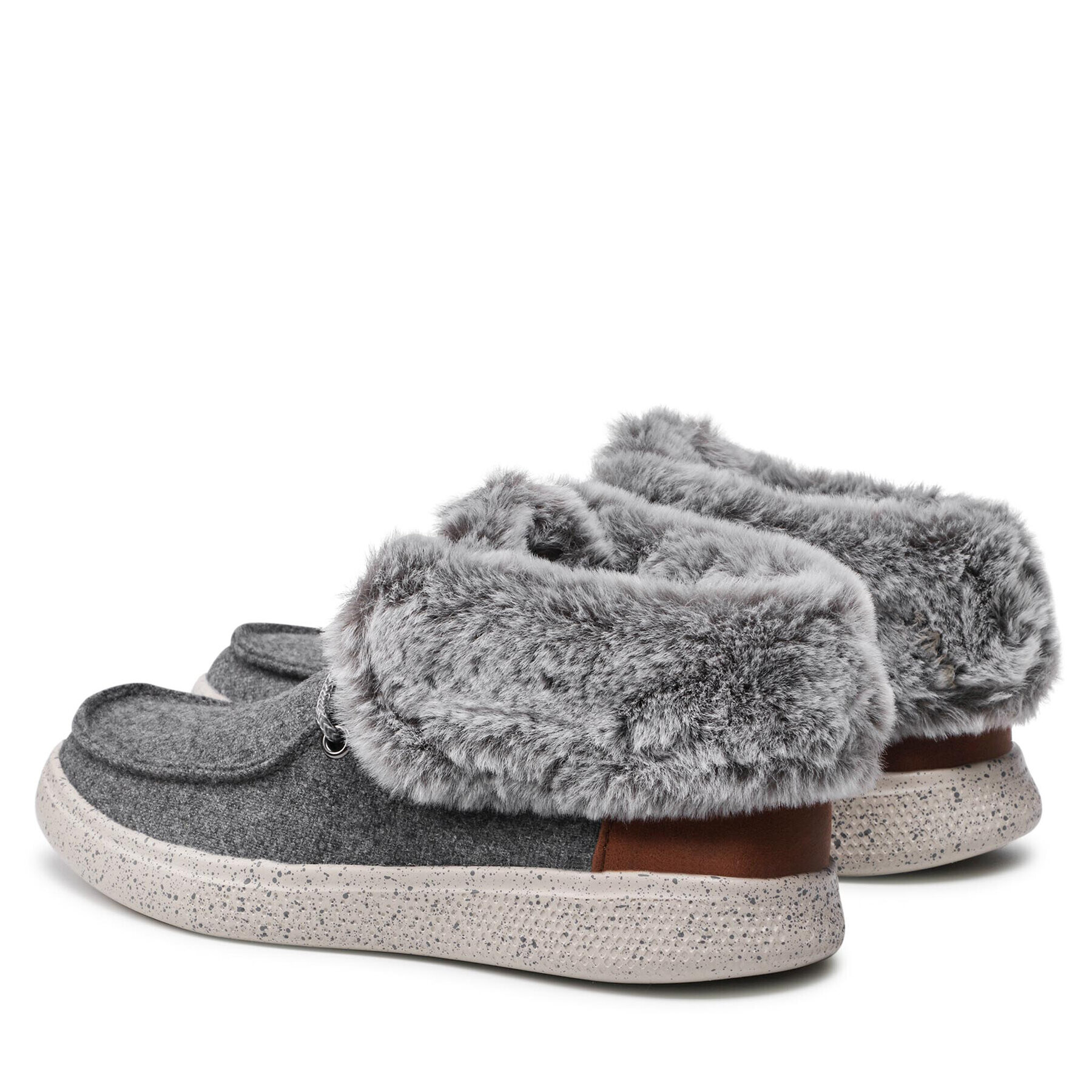 Skechers Боти Cotton Tails 113446/GRY Сив - Pepit.bg